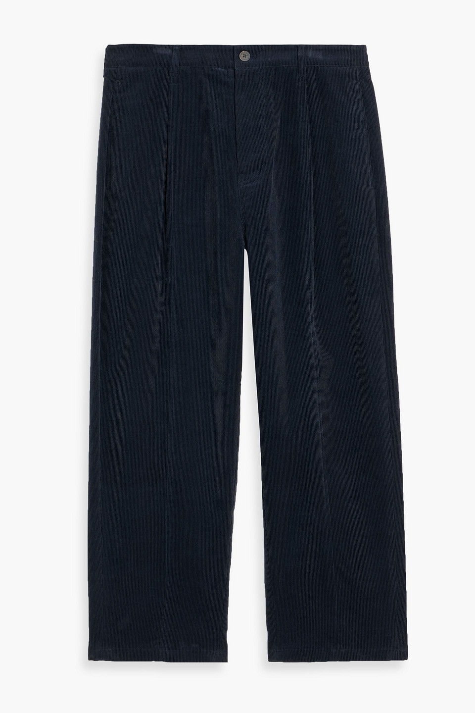 Le 17 Septembre Tapered Cotton-corduroy Pants In Blue