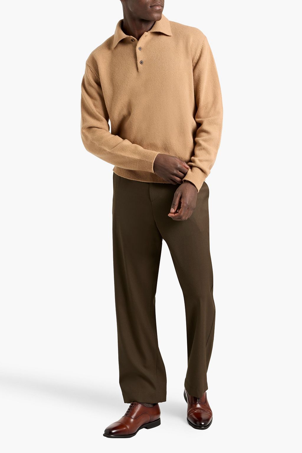 TOM FORD Ribbed cashmere and silk-blend sweater | THE OUTNET