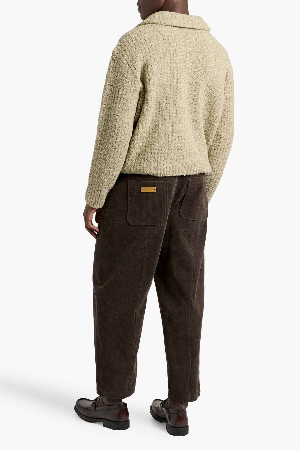  Le 17 Septembre - Pullover Aus Bouclé-strick Aus Einer Gerippten Wollmischung Mit Reißverschluss - Grün - It 50 