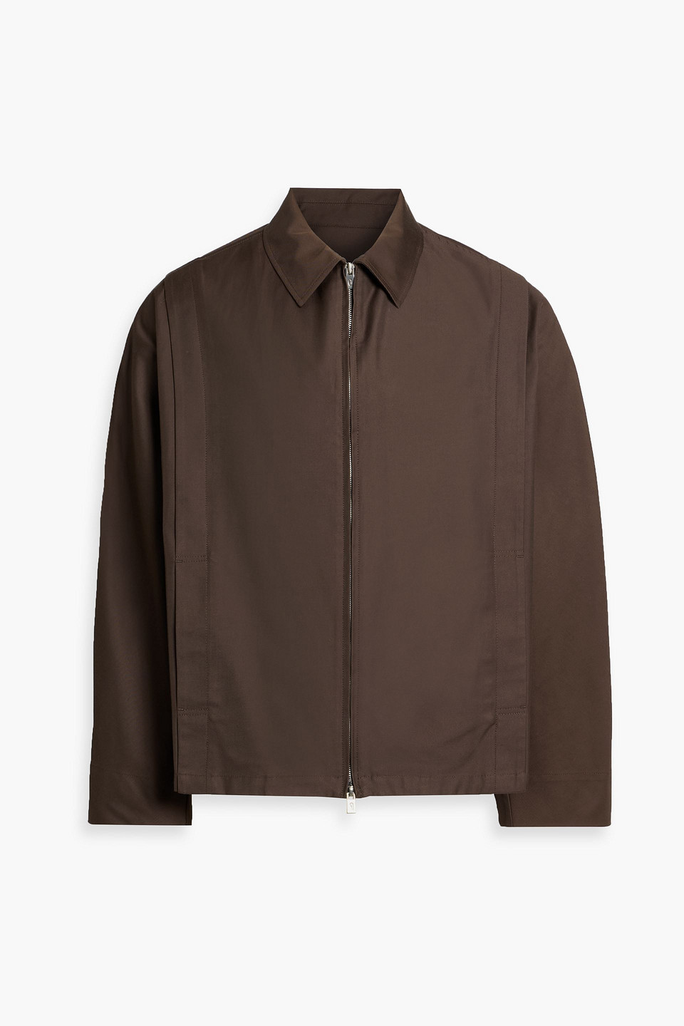 Le 17 Septembre Cotton-blend Twill Jacket In Brown