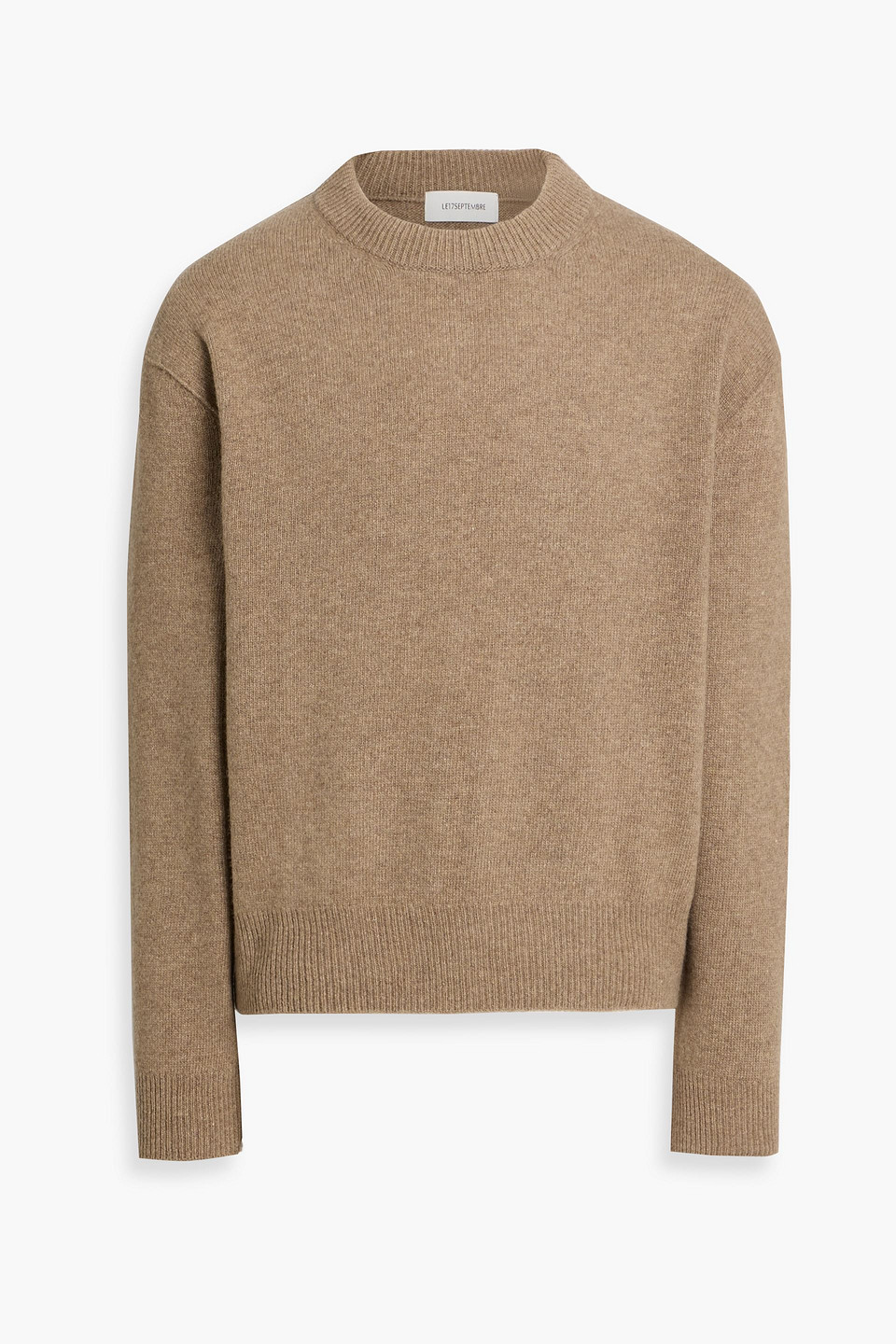 Le 17 Septembre Wool And Cashmere-blend Sweater In Brown