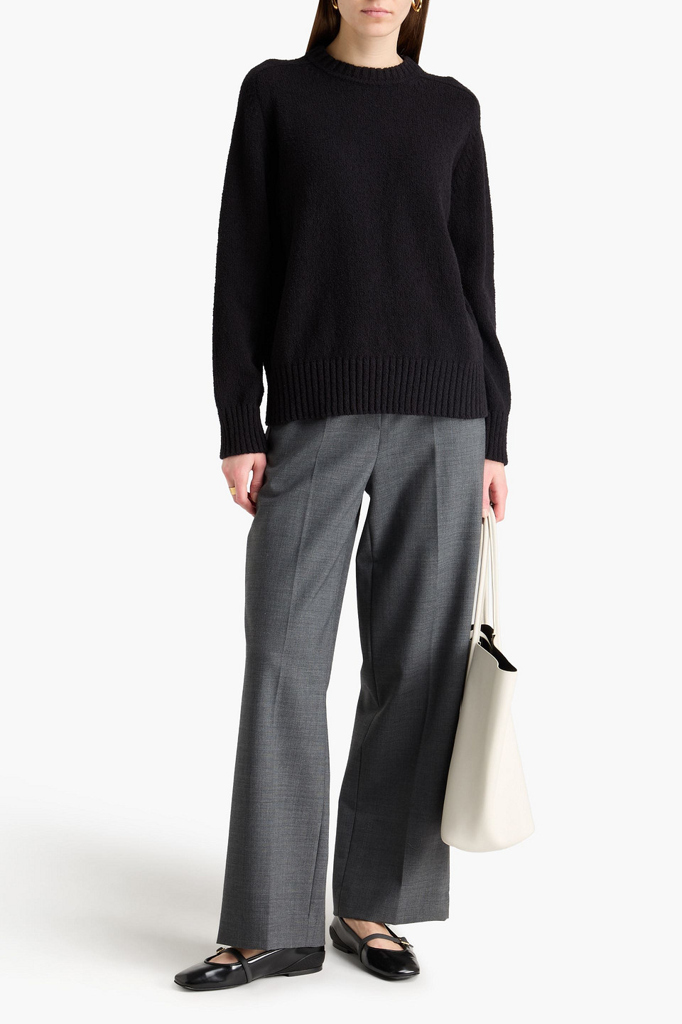  Loulou De Saison - Pullover Aus Baumwolle - Schwarz - Xs 