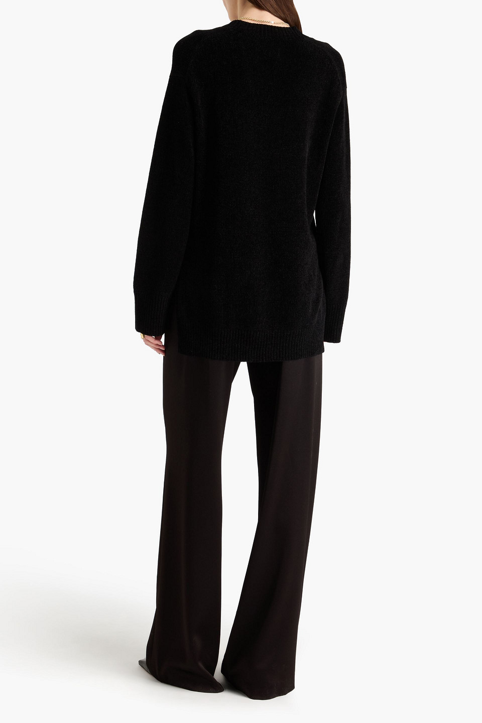  Loulou De Saison - Pullover „tuva“ Aus Gerippter Seide - Schwarz - Xs 