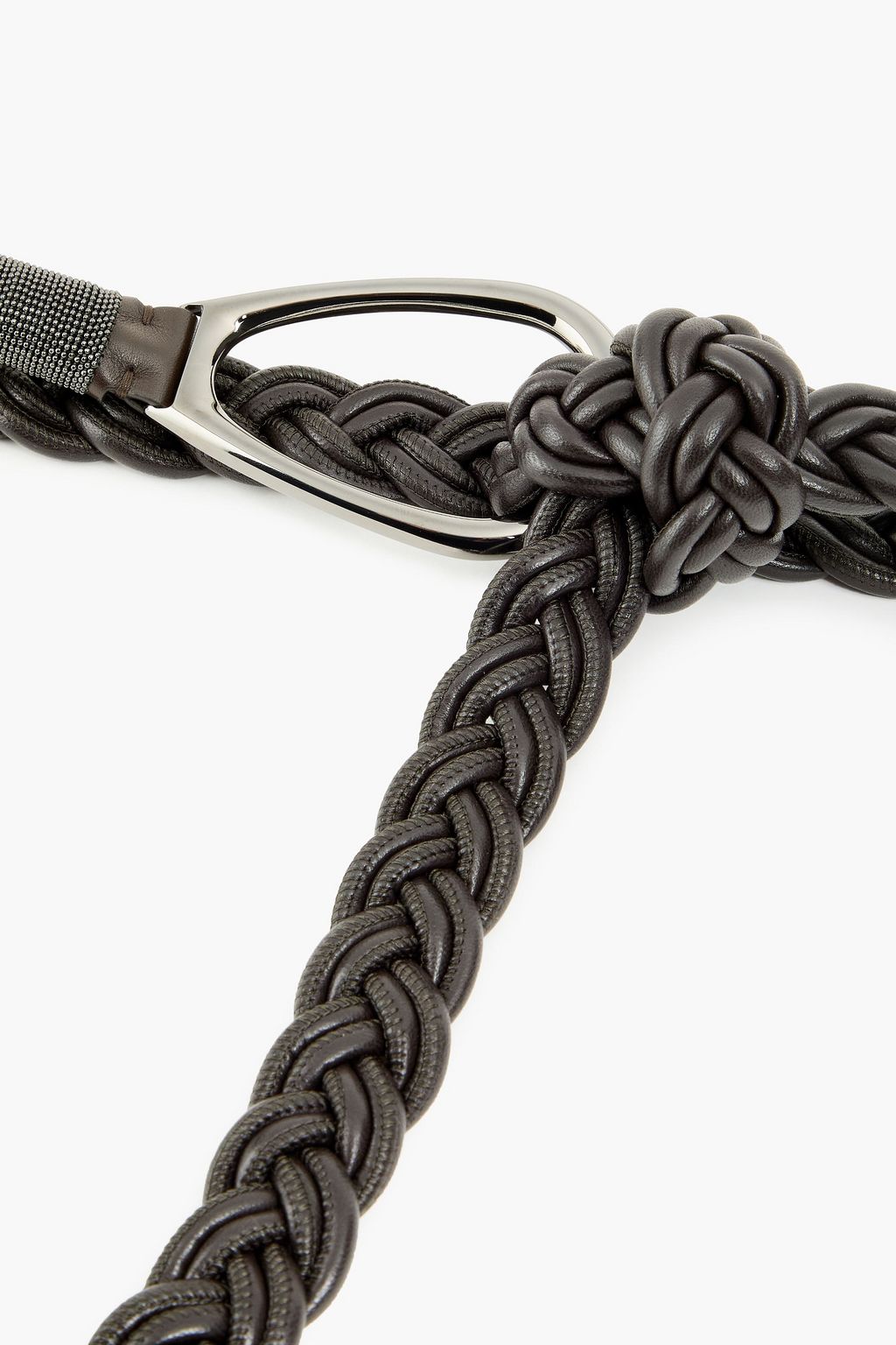 BRUNELLO CUCINELLI Braided leather belt | THE OUTNET