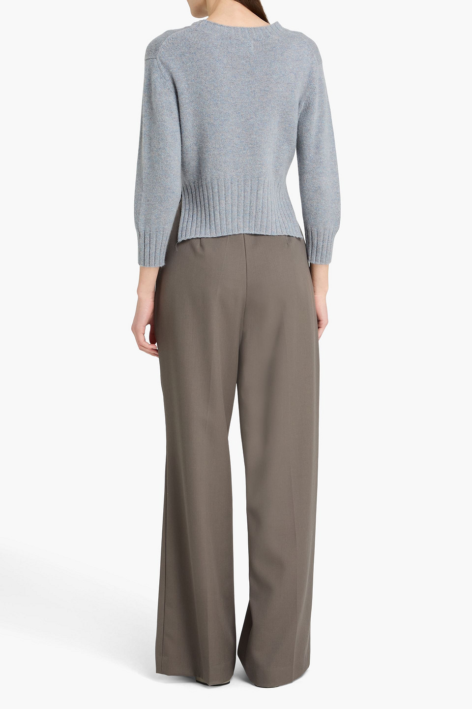  Loulou De Saison - Cropped Kaschmirpullover „mora“ - Blau - M 