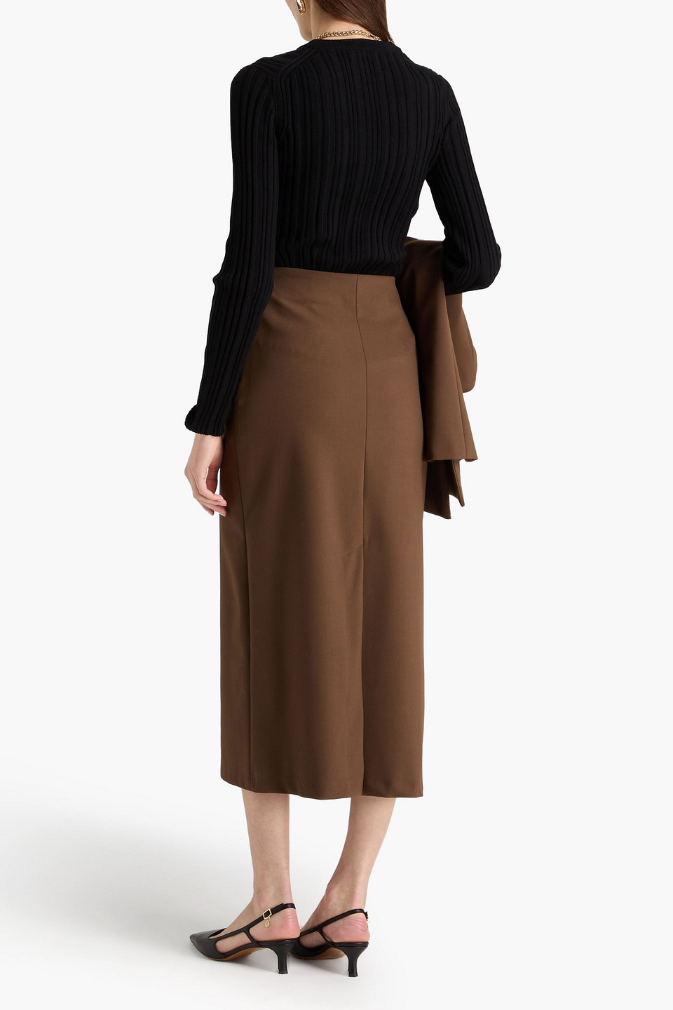  Loulou De Saison - Pullover „elsa“ Aus Einer Seidenmischung - Schwarz - L 