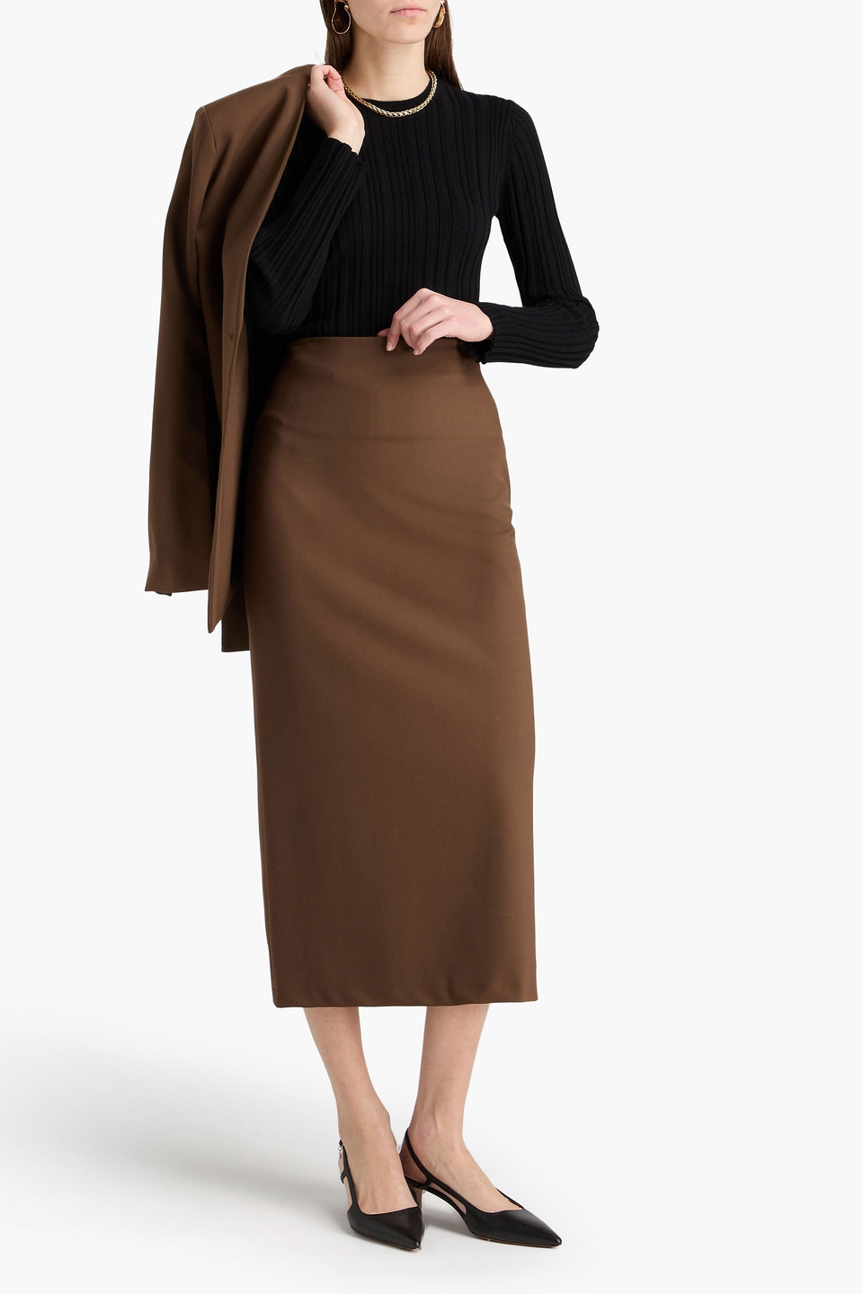  Loulou De Saison - Pullover „elsa“ Aus Einer Seidenmischung - Schwarz - L 