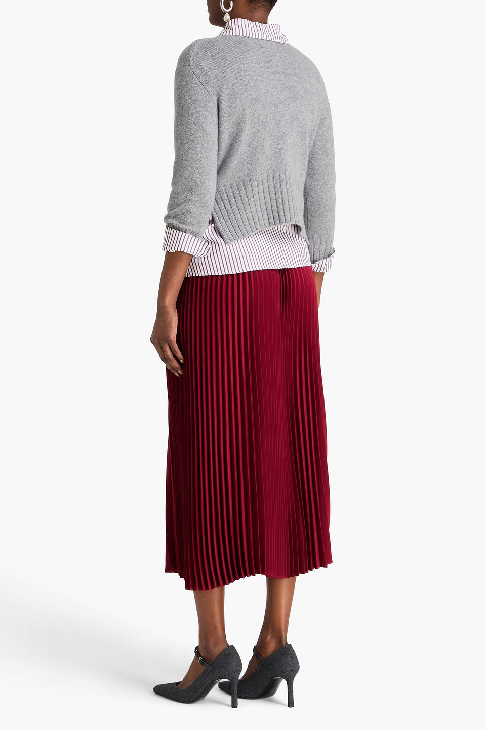 Loulou De Saison - Cropped Kaschmirpullover „mora“ - Grau - Xs 