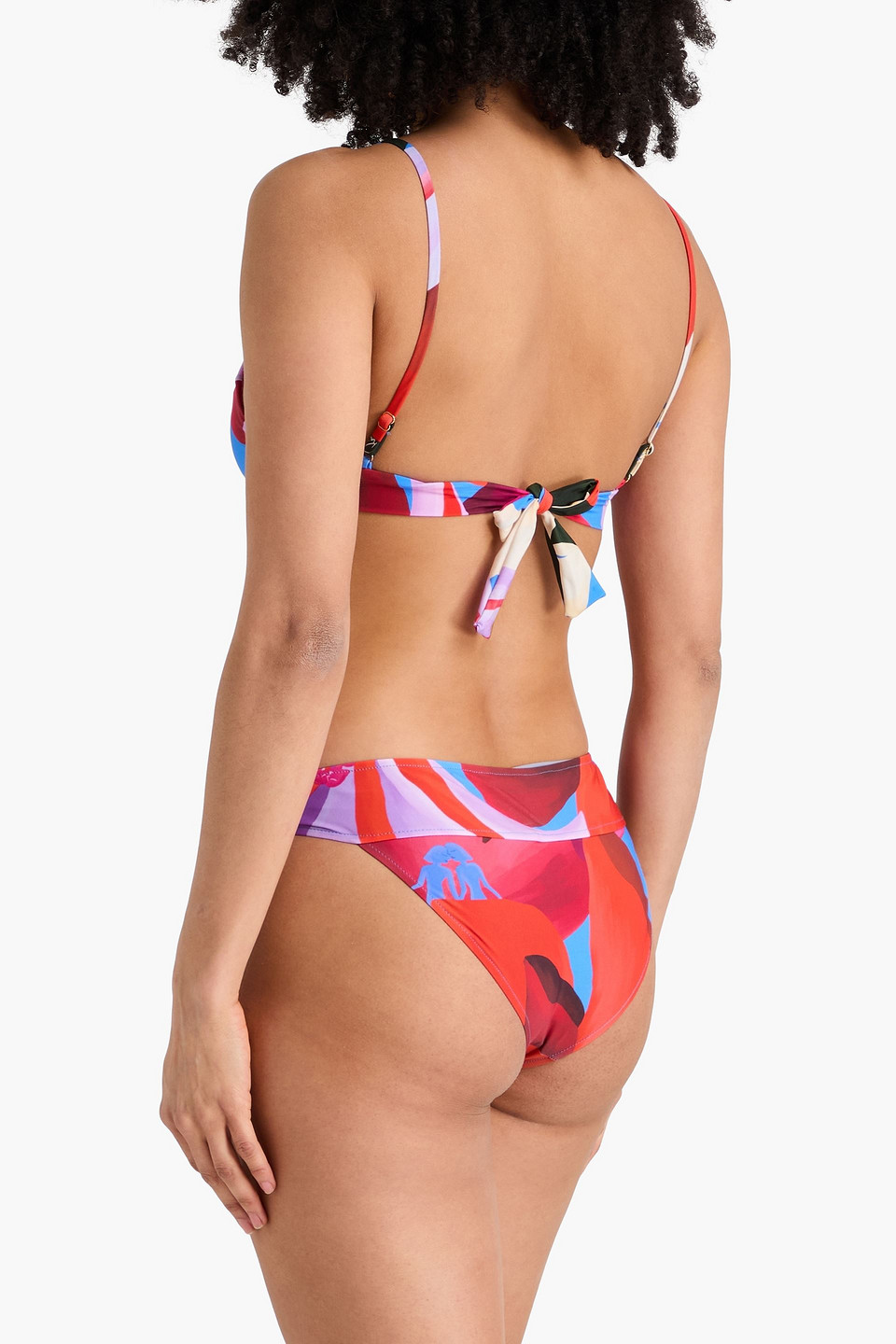  Farm Rio - Triangel-bikini-oberteil Mit Print - Pink - Xs 