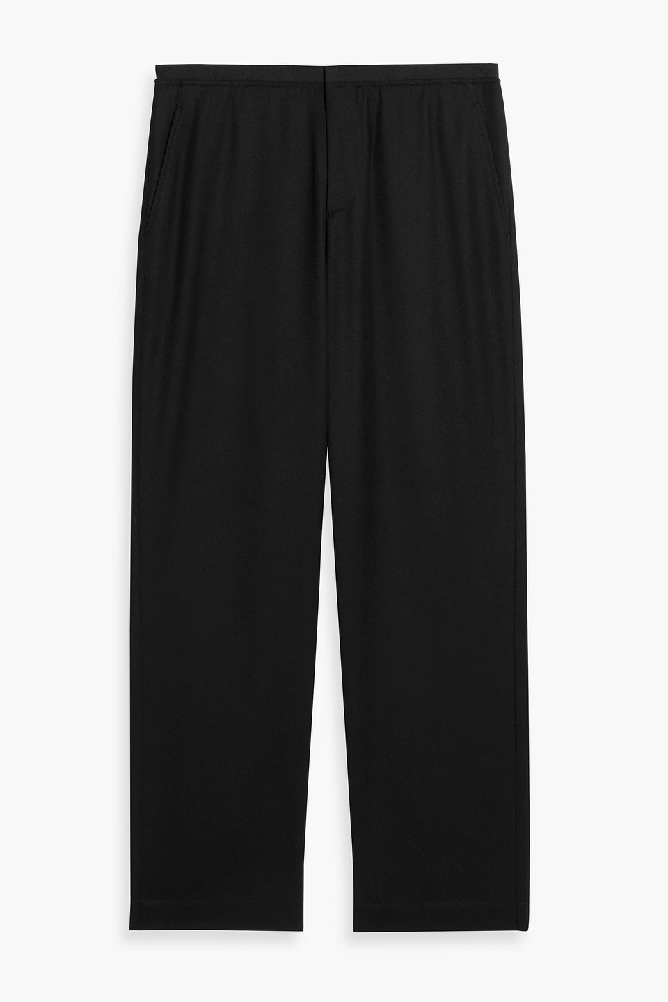 Le 17 Septembre Tapered Wool-blend Twill Pants In Black