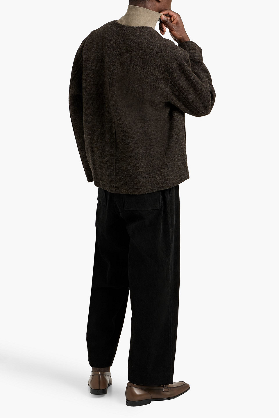  Le 17 Septembre - Wool-blend Bouclé Jacket - Green - It 48 