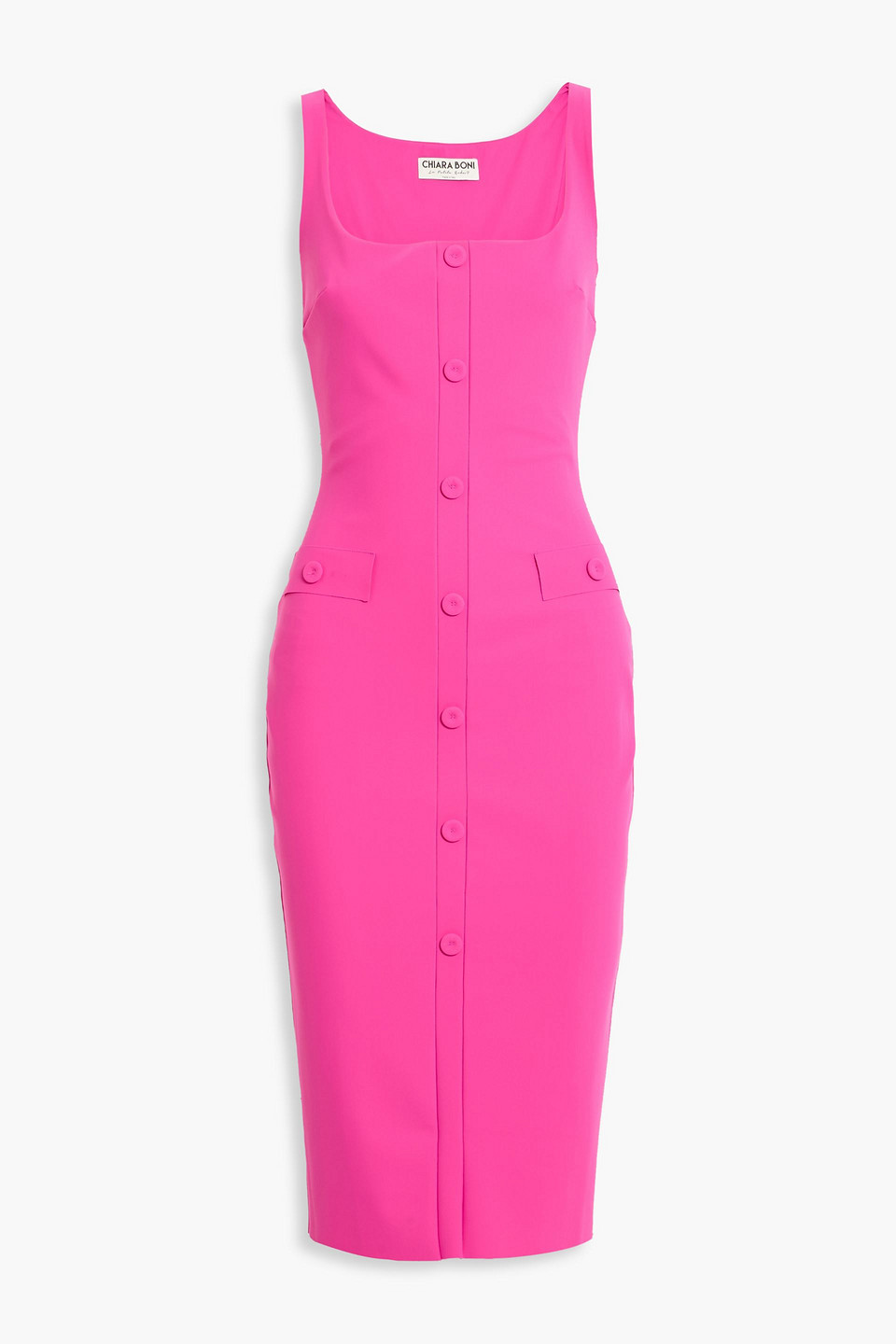 chiara boni la petite robe - josuke embellished stretch-jersey midi dress - pink - it 38