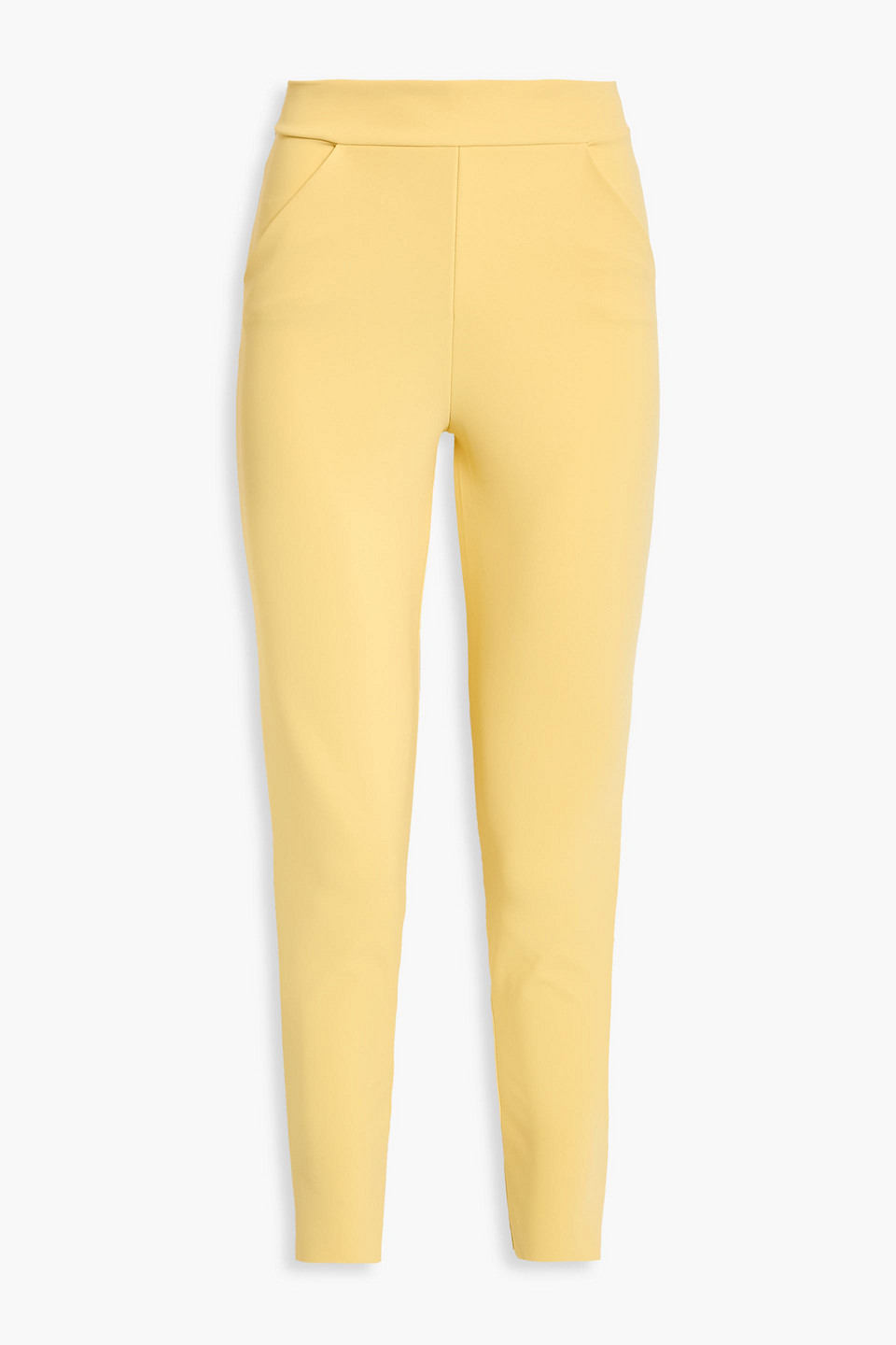 chiara boni la petite robe - colleen stretch-jersey slim-leg pants - yellow - it 40