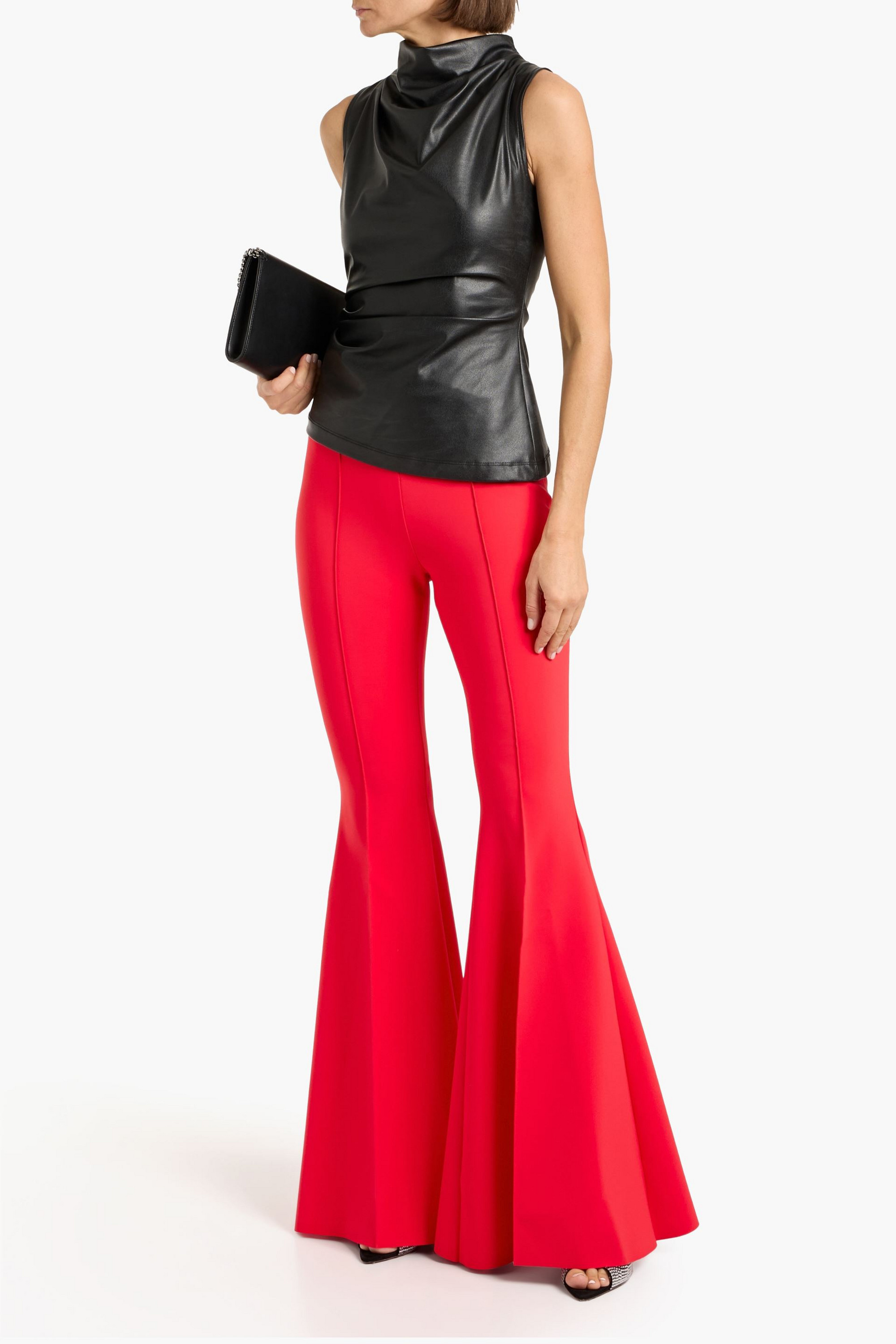 CHIARA BONI LA PETITE ROBE Forever stretch-jersey flared pants