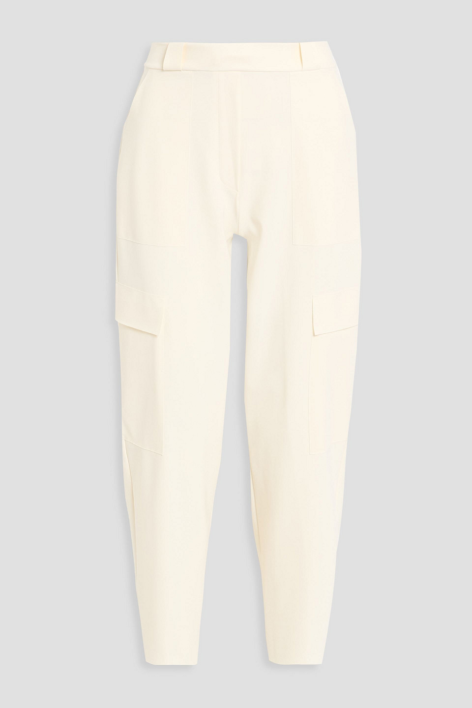 chiara boni la petite robe - iba cropped stretch-jersey cargo pants - white - it 44