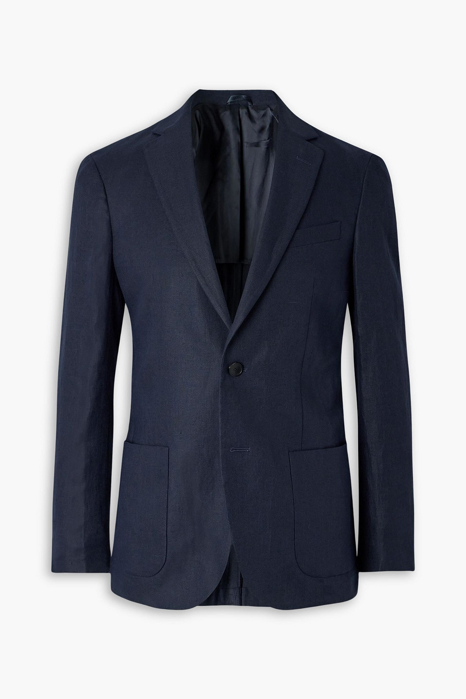 mr p. - linen suit jacket - blue - us 42