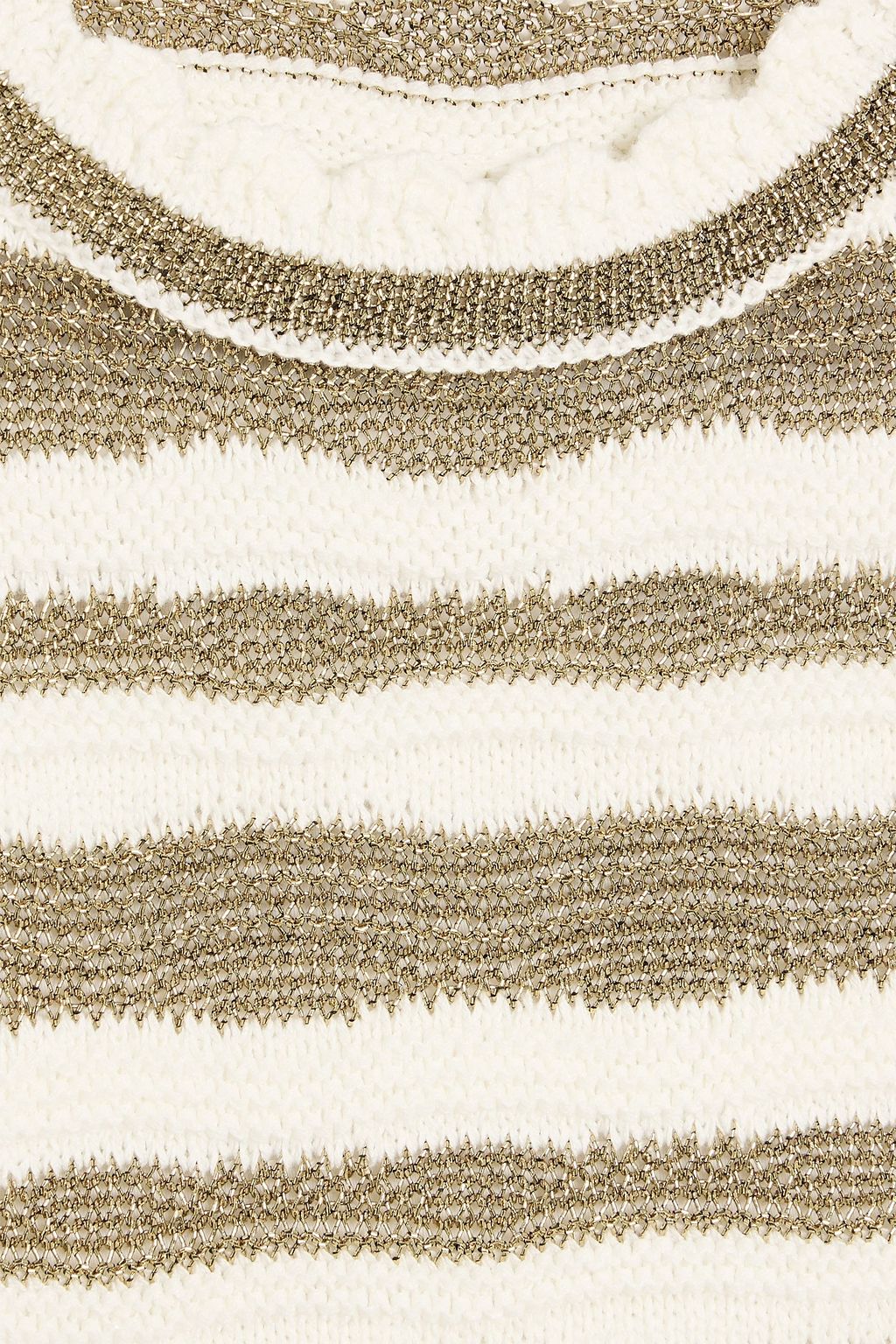 Templeton metallic striped jacquard-knit mini dress - gold - One Size