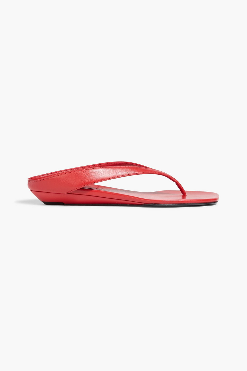 Loulou De Saison Coda Leather Sandals In Red