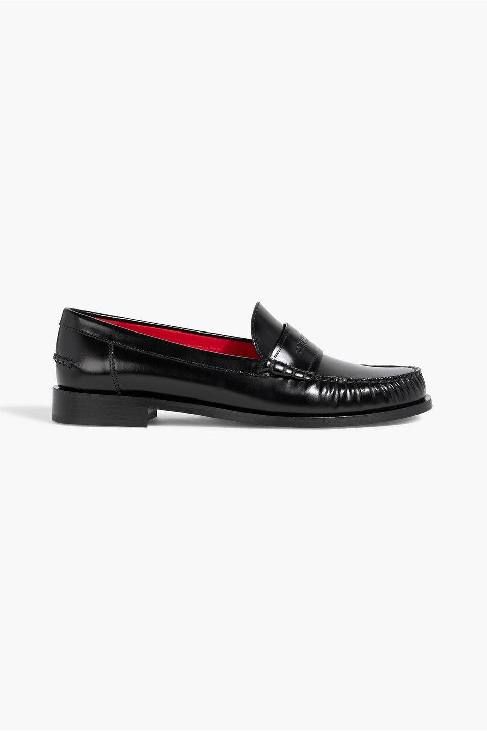 ferragamo - irina leather loafers - black - us 8.5