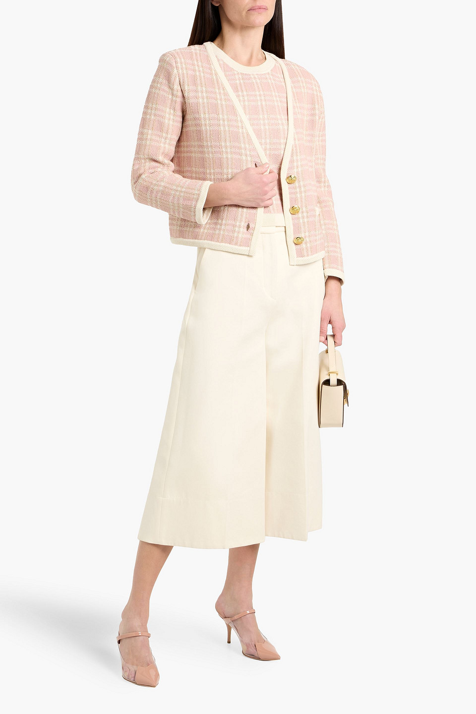  Veronica Beard - Jacke „claudine“ Aus Jacquard-strick Aus Einer Baumwollmischung Mit Metallic-effekt - Pink - Xs 