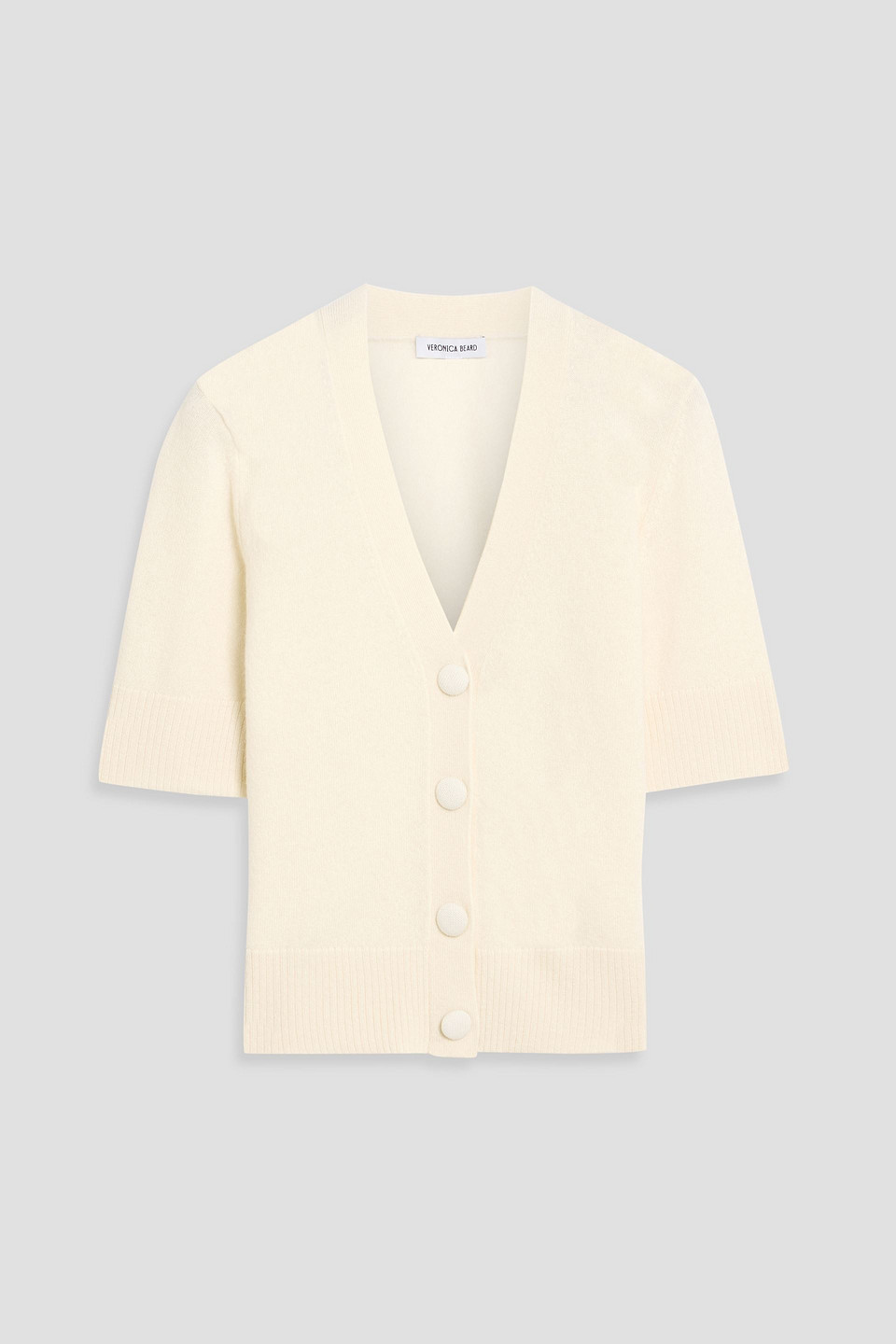 Veronica Beard Solene Cashmere Cardigan In Neutral