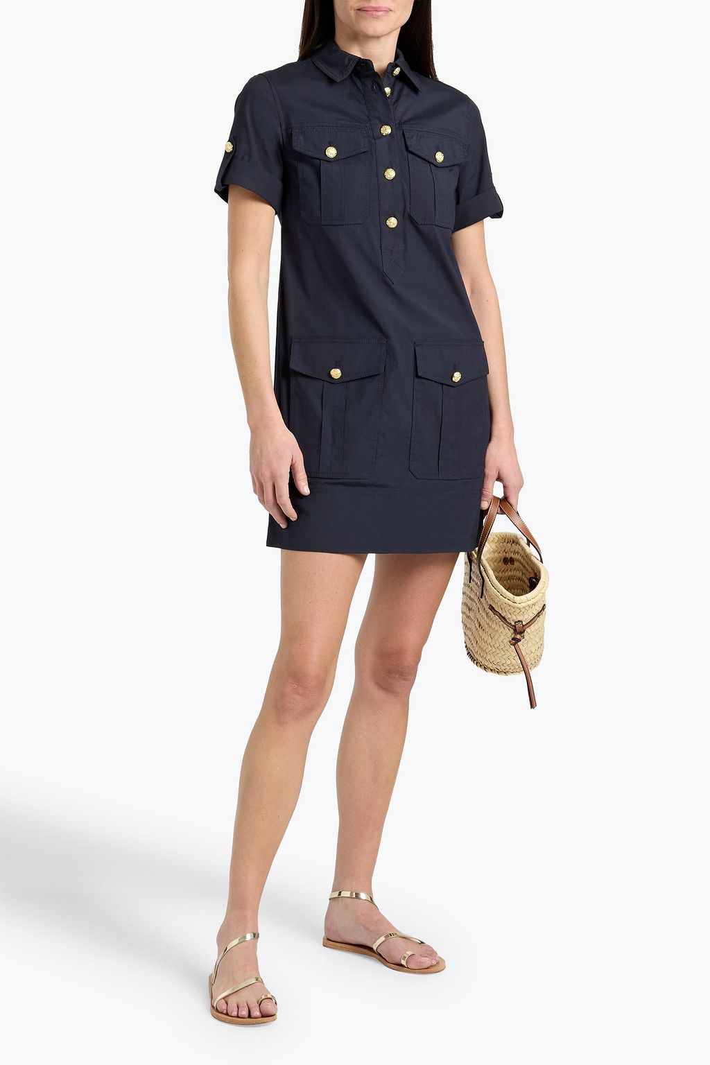 VERONICA BEARD Paige denim mini shirt dress | THE OUTNET