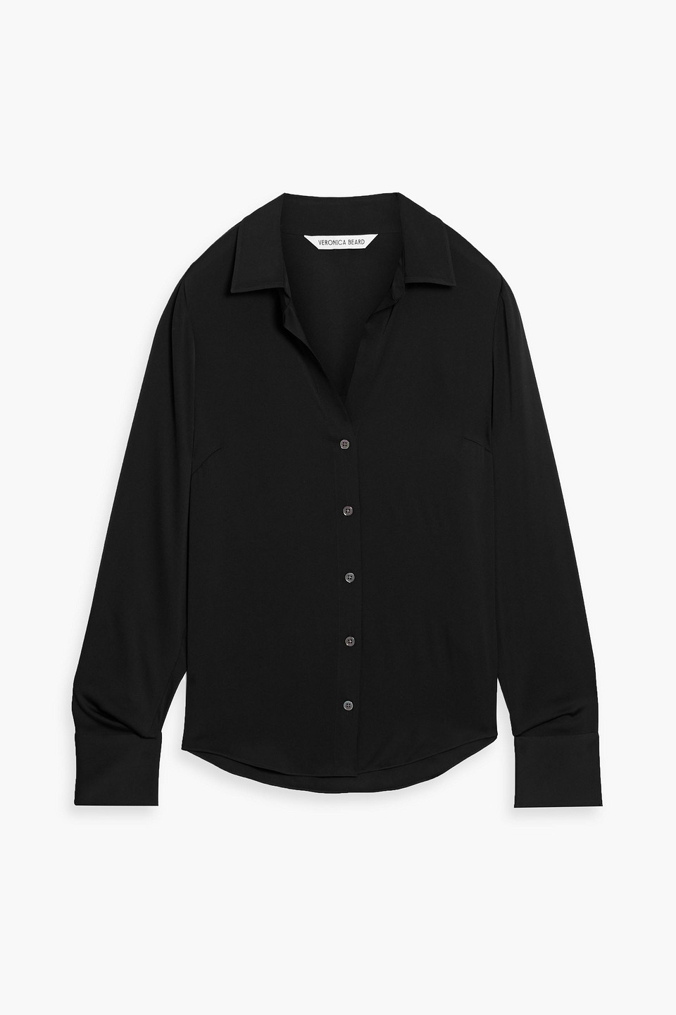 Veronica Beard Amelia Silk-blend Shirt In Black