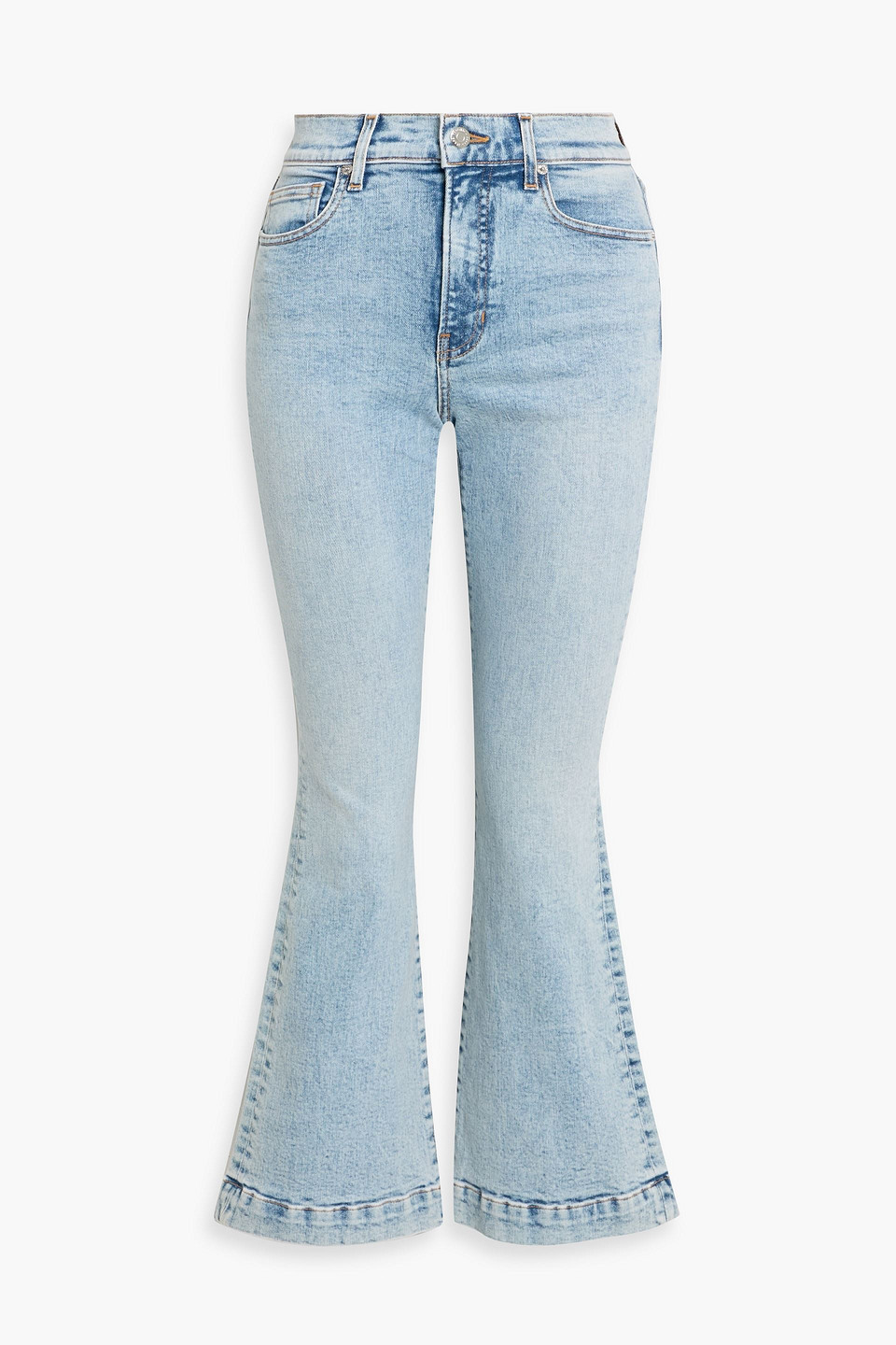 veronica beard - carson high-rise flared jeans - blue - 24