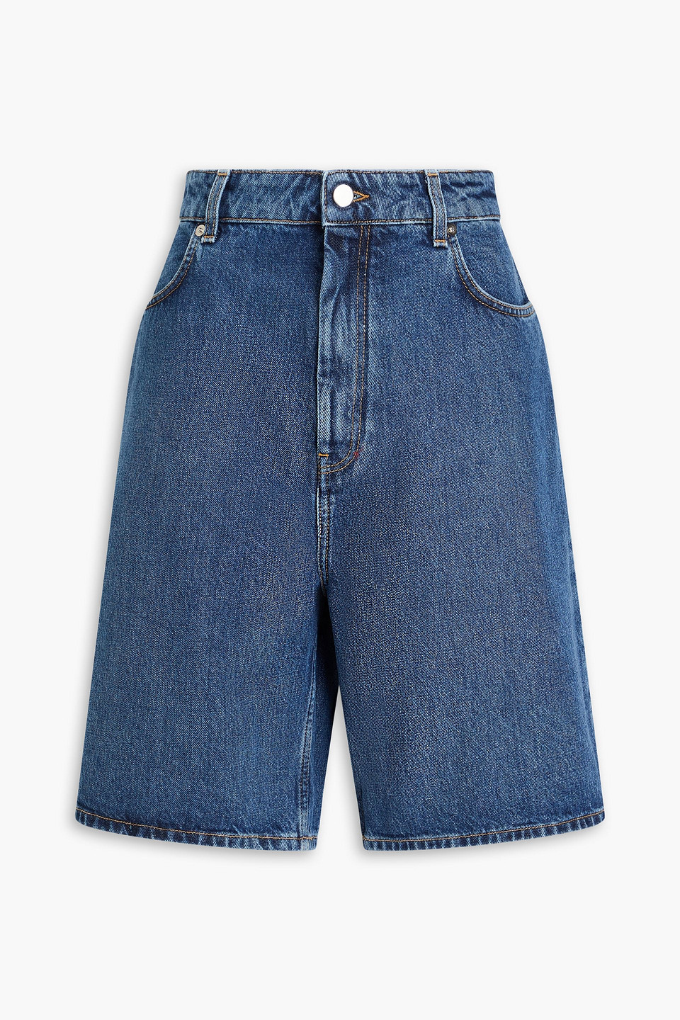 Loulou De Saison Isu Denim Shorts In Blue