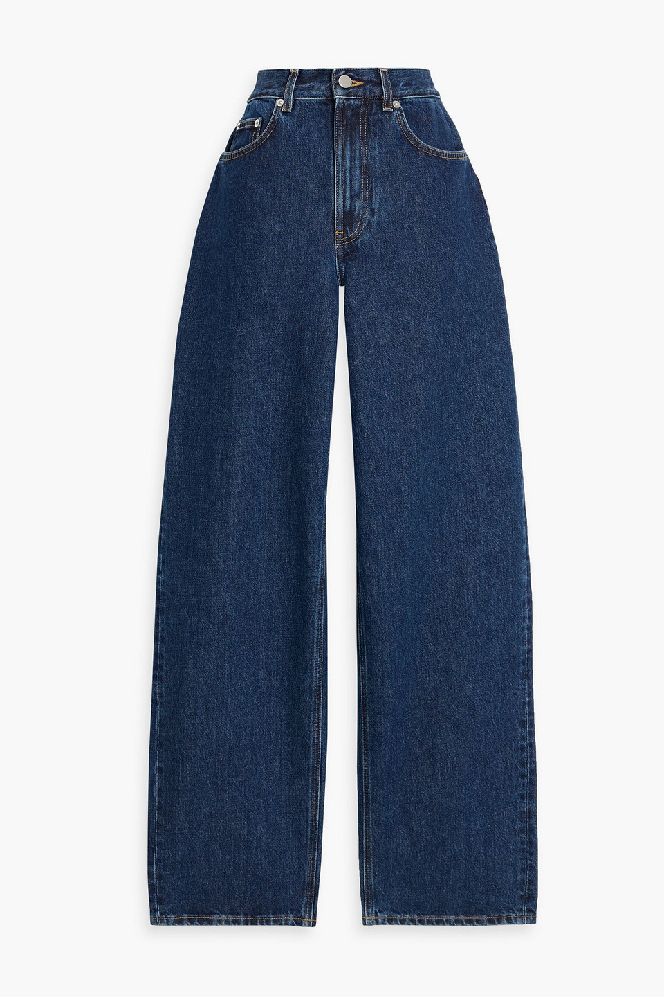 loulou de saison - samur high-rise straight-leg jeans - blue - 24