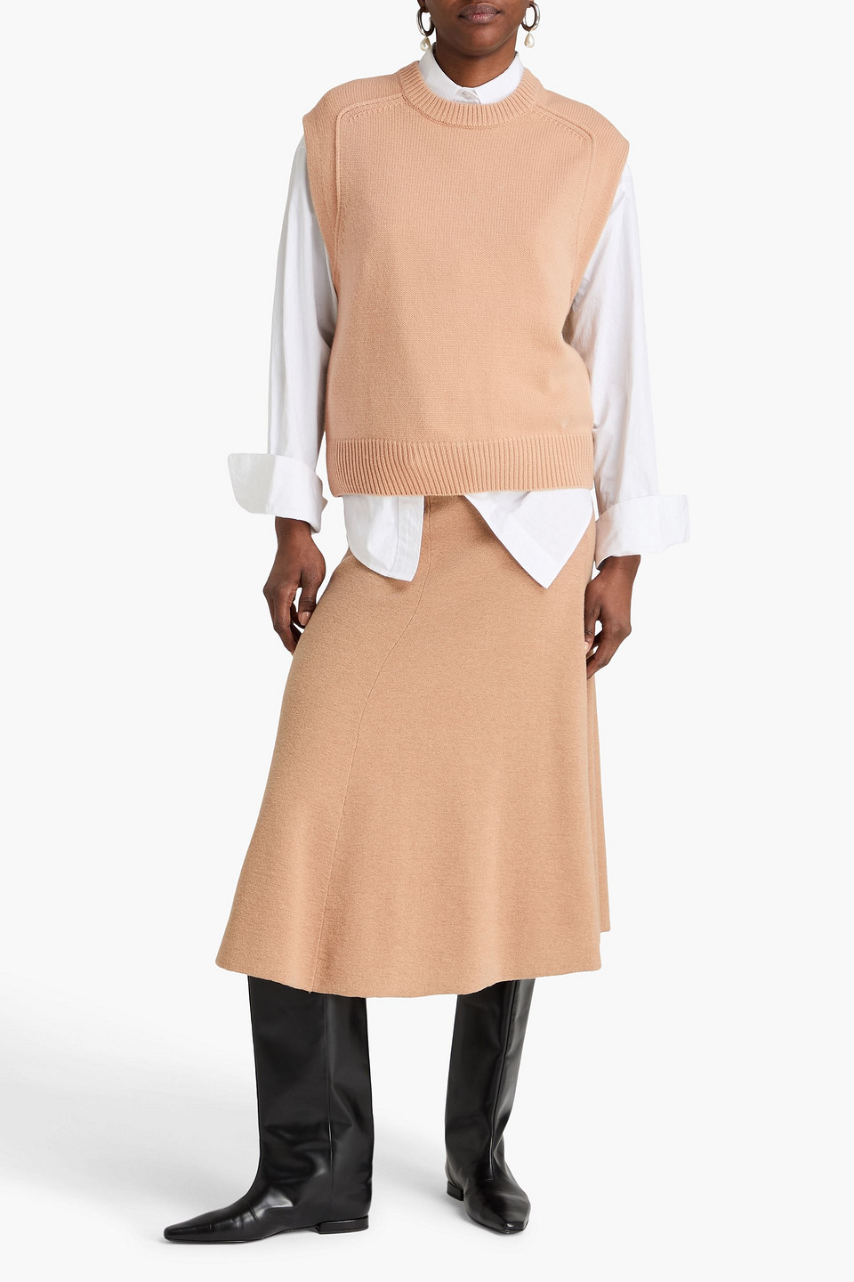  Loulou De Saison - Weste „mari“ Aus Einer Woll-kaschmirmischung - Neutral - Xs 