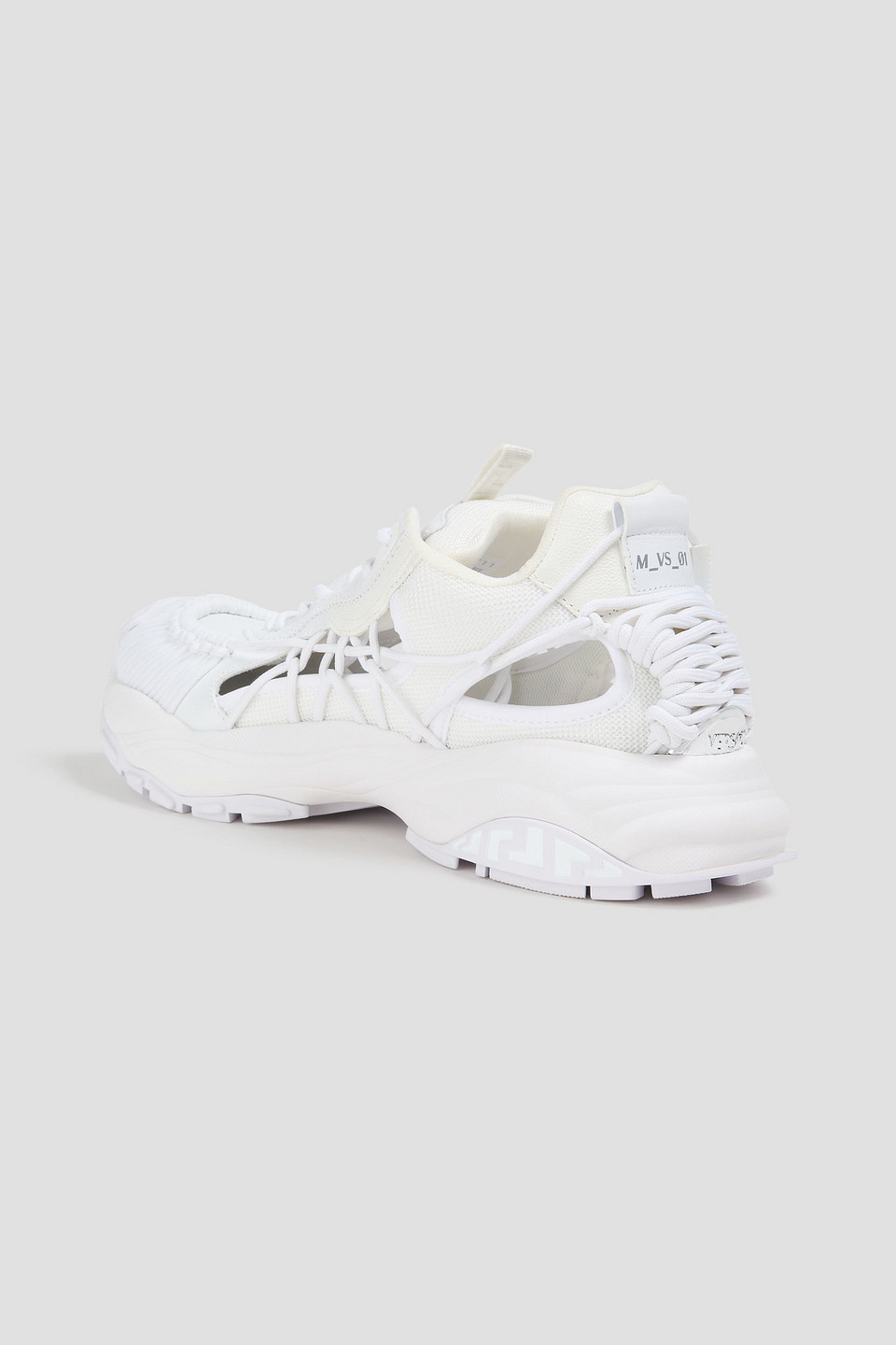  Versace - Sneakers „mercury M_vs_01“ Aus Mesh Und Leder - Weiß - Eu 41 