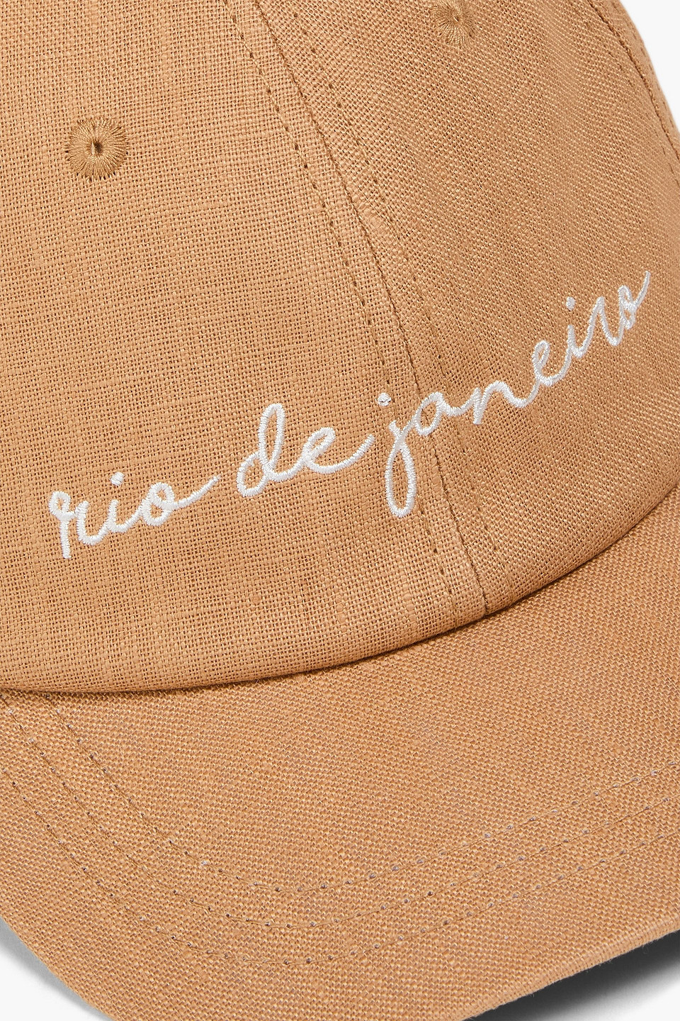 Frescobol Carioca - Baseballcap Aus Leinen Mit Stickereien - Neutral - Onesize 