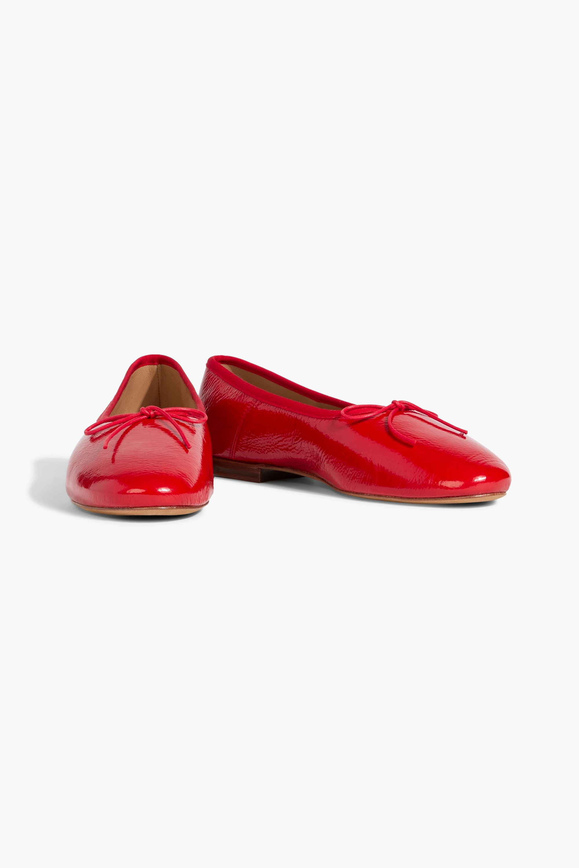 Mansur Gavriel Patent-leather ballet flats