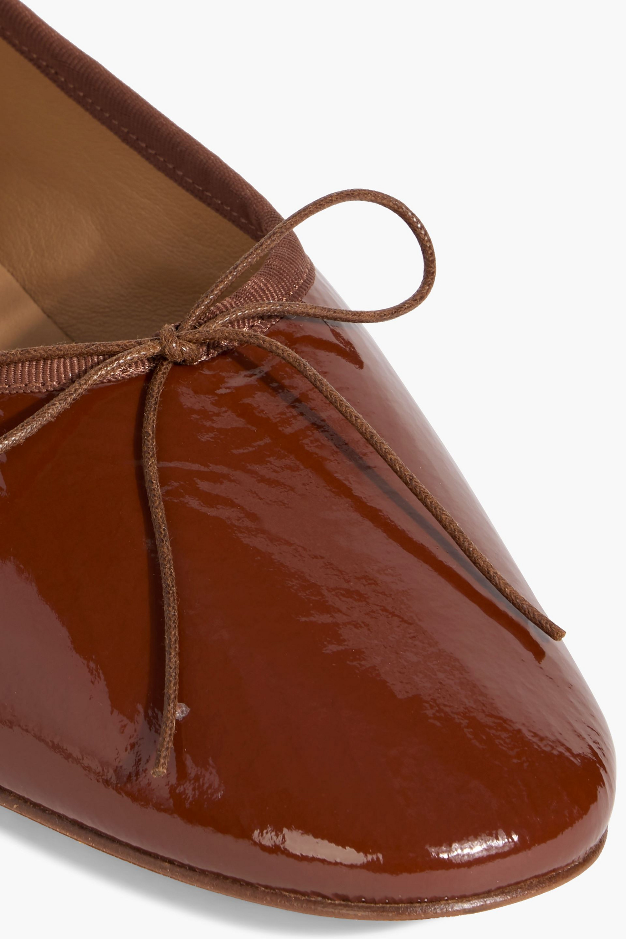 Mansur Gavriel Patent-leather ballet flats