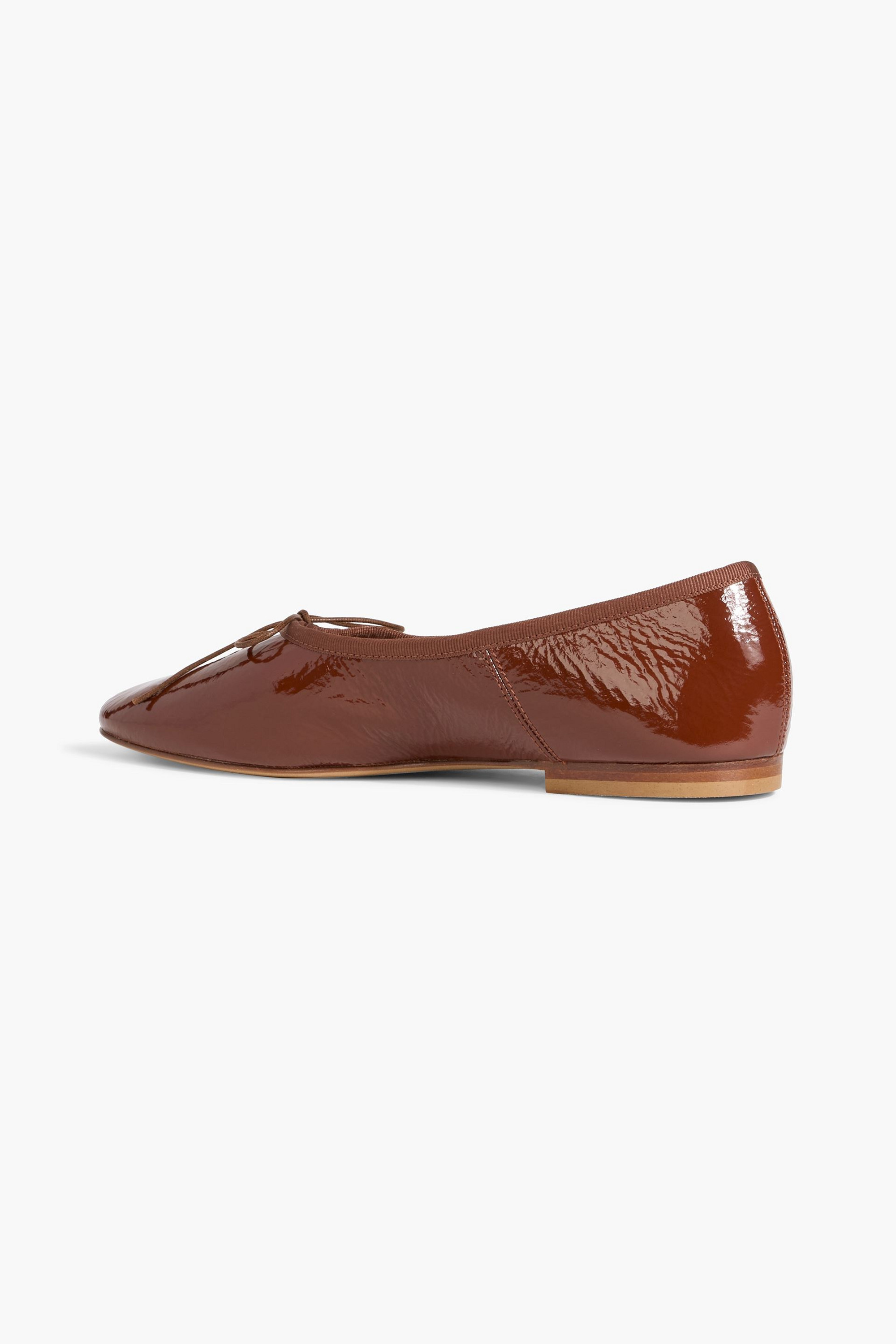 Mansur Gavriel Patent-leather ballet flats