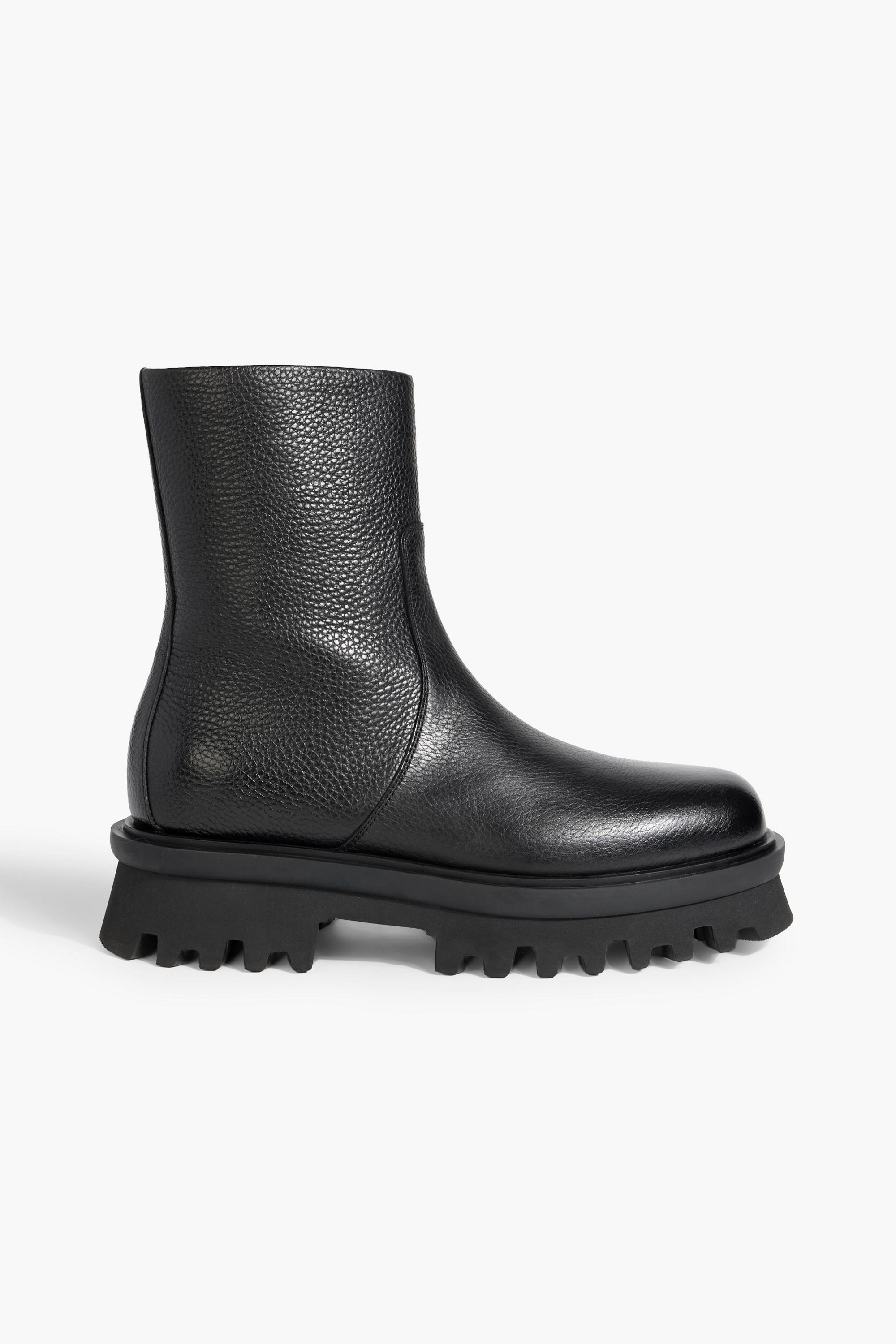 Ferragamo Klem pebbled-leather ankle boots