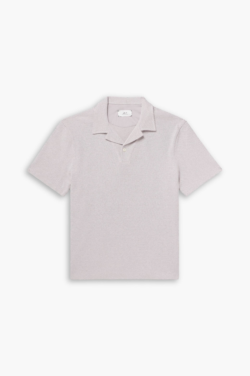 mr p. - cotton-piqué polo shirt - pink - m