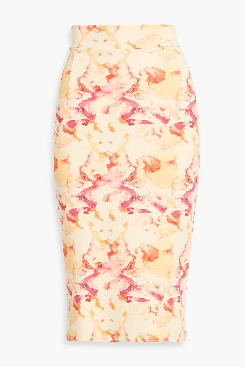 chiara boni la petite robe - lumi floral-print stretch-jersey skirt - yellow - it 38