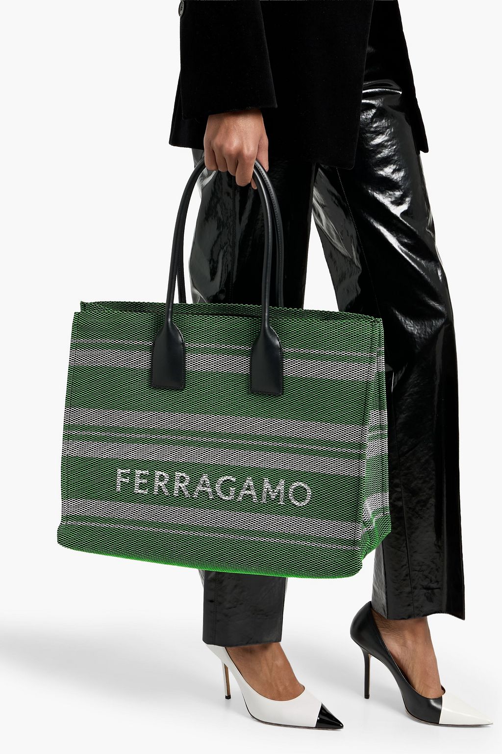 【最終値下】Salvatore Ferragamo深緑レザートートバッグ【美品】 FERRAGAMO（フェラガモ） トートバッグ メンズ 240797-0751649