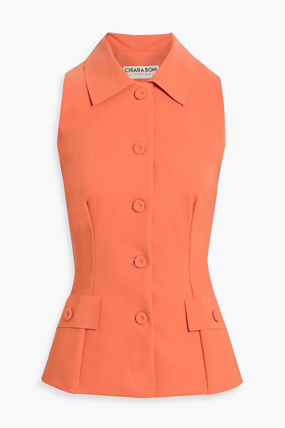 chiara boni la petite robe - sumio stretch-jersey top - orange - it 44