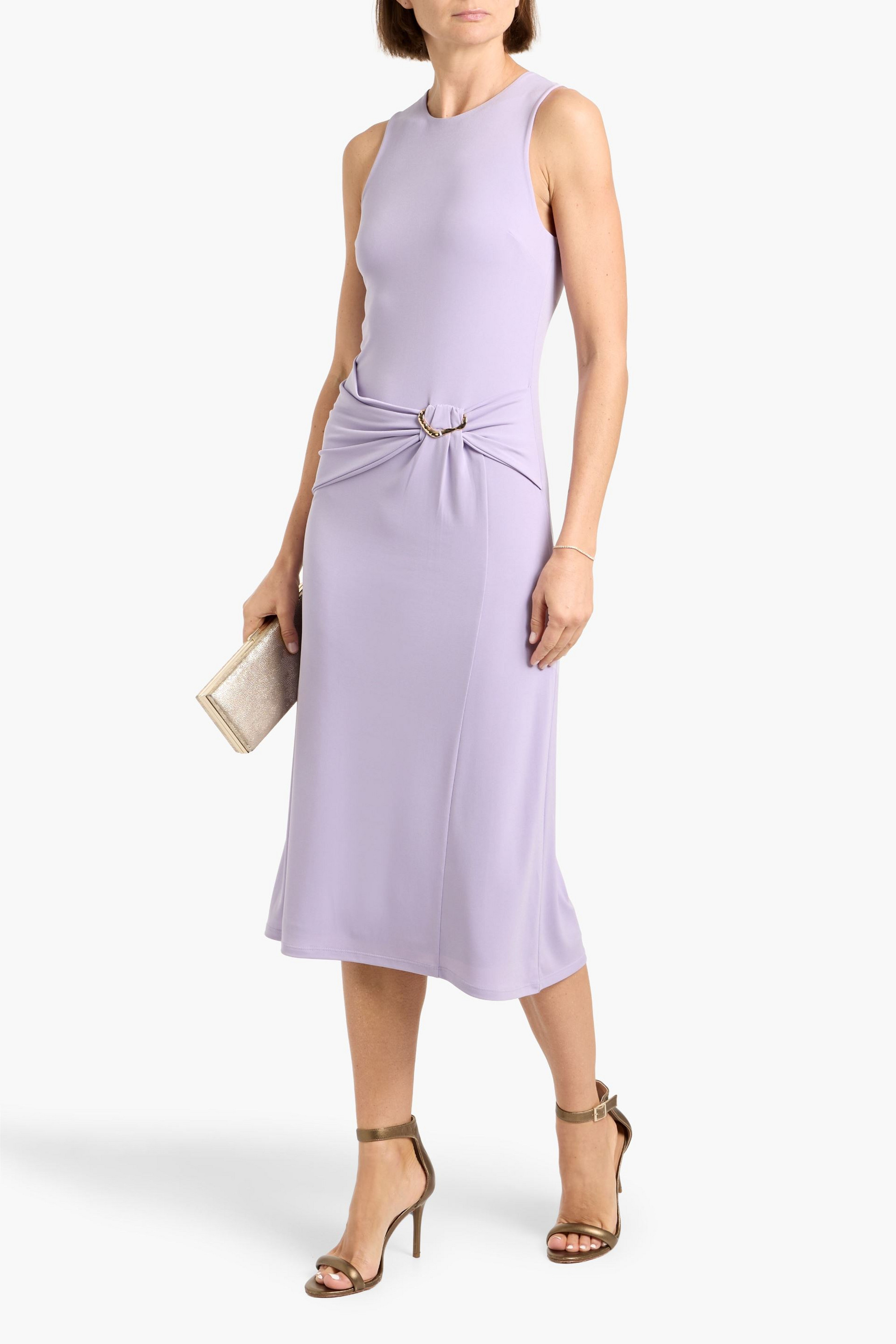 Herve Leger Brooke embellished stretch-jersey midi dress
