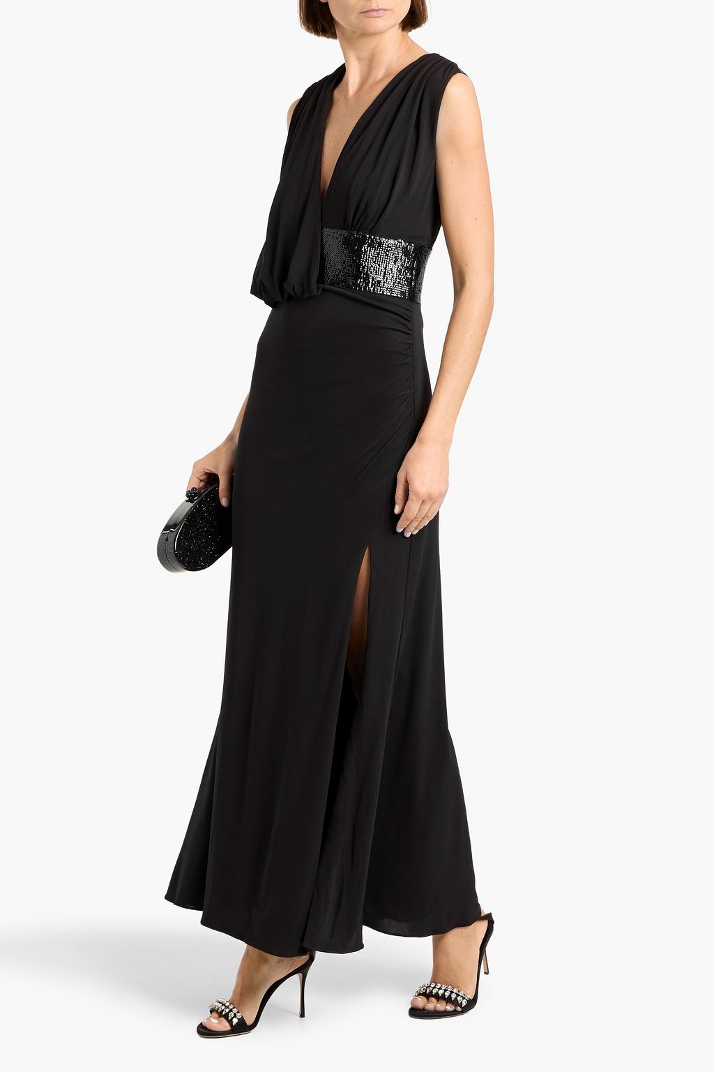 white maxi dress with sleeves Bella and Bloom Boutique