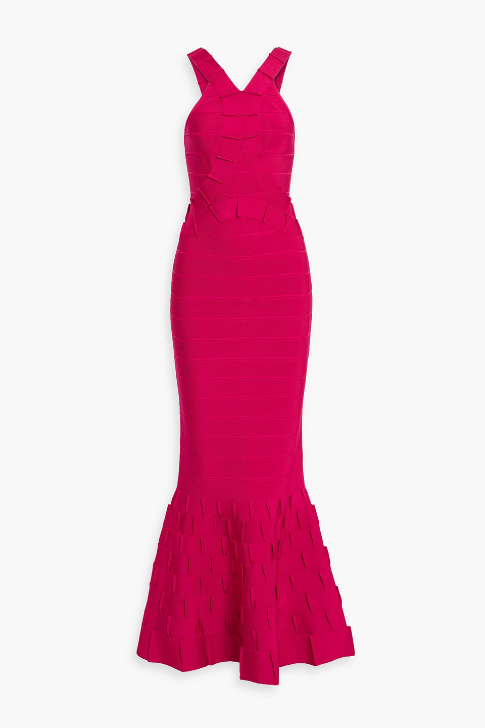 hervé léger - phoebe bandage gown - pink - xs