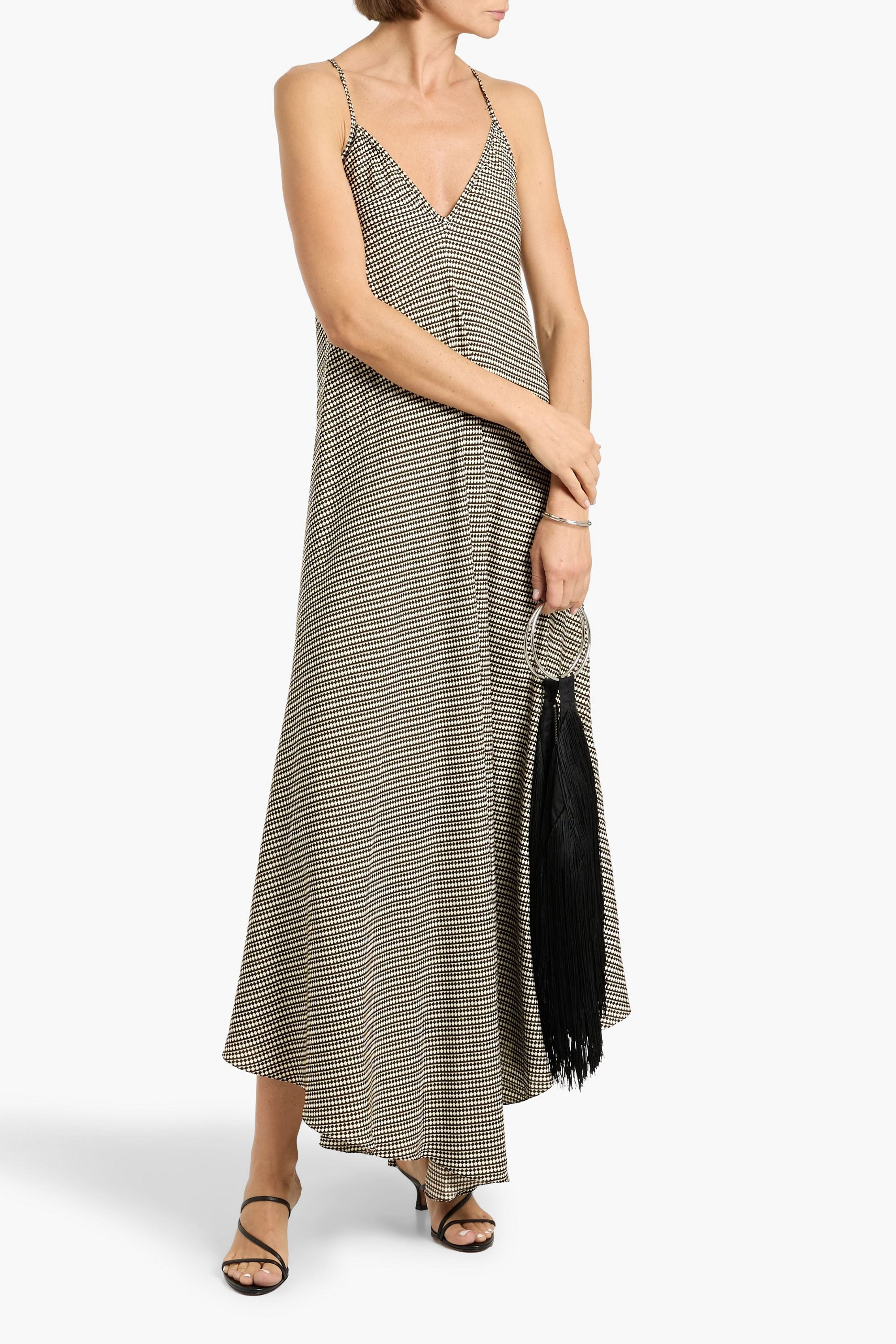 Lemlem Aluna printed crepe de chine maxi slip dress
