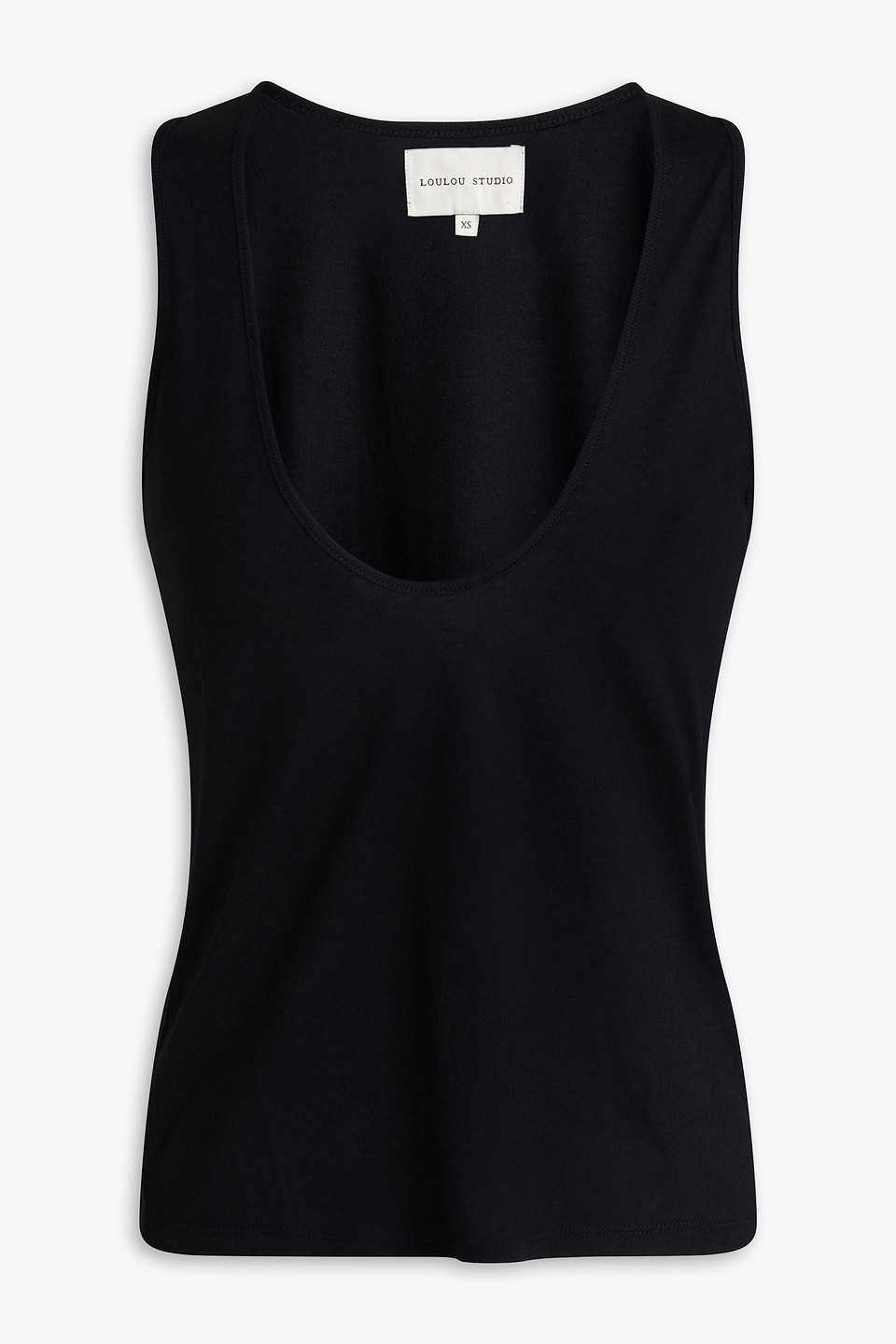 Loulou De Saison Albia Jersey Tank In Black