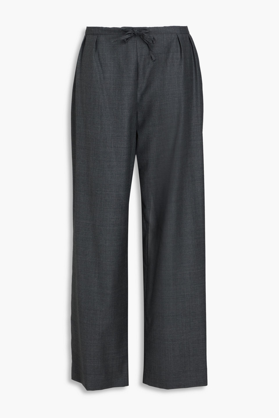 loulou de saison - cove pleated wool straight-leg pants - gray - fr 36