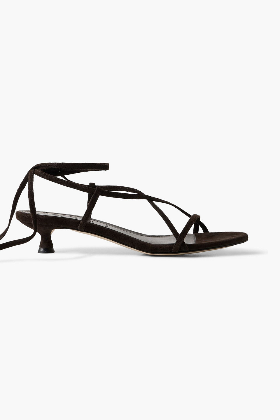 Aeyde Penny Leather Sandals In Black