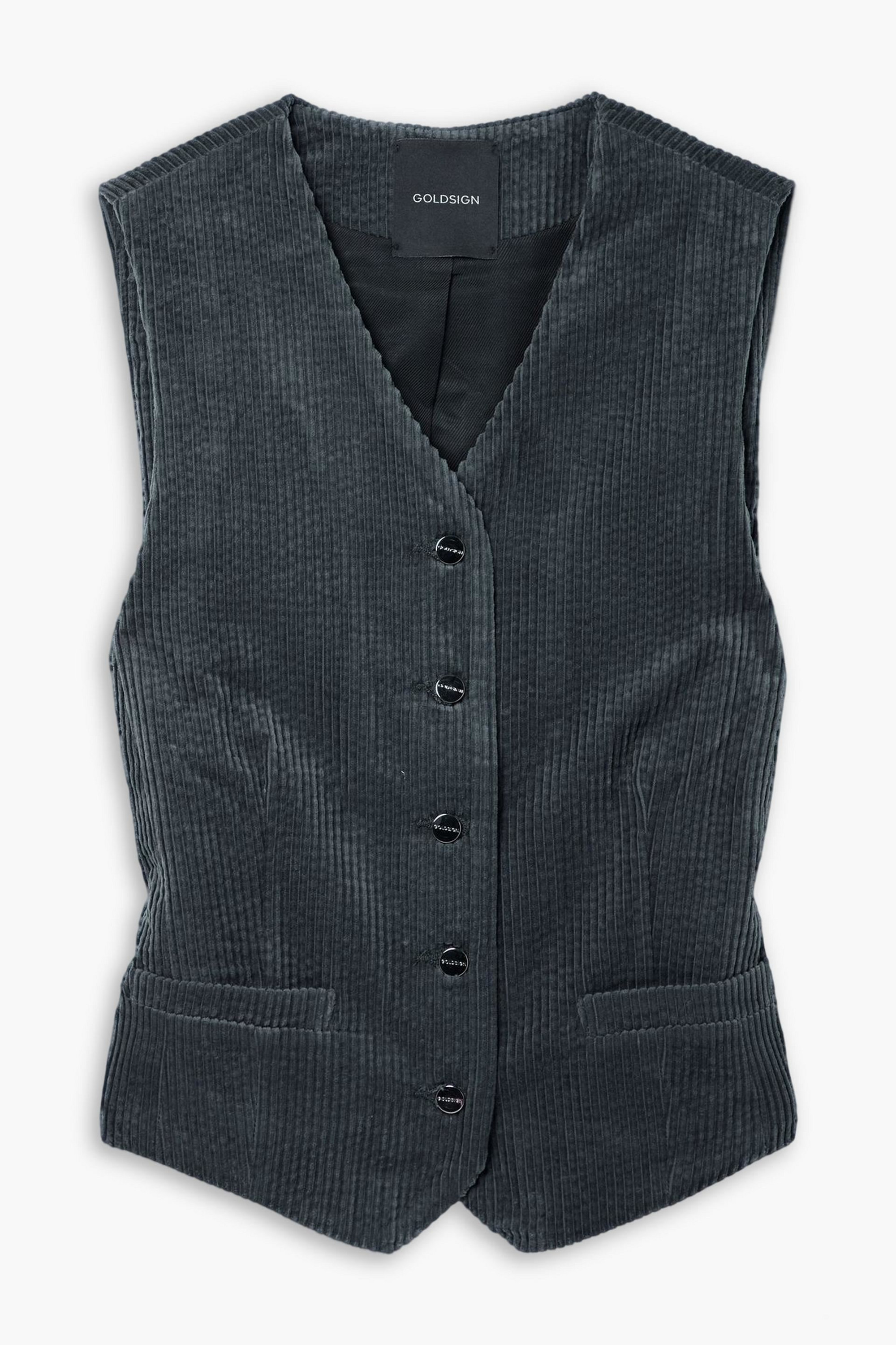 GOLDSIGN The Orten cotton-corduroy vest