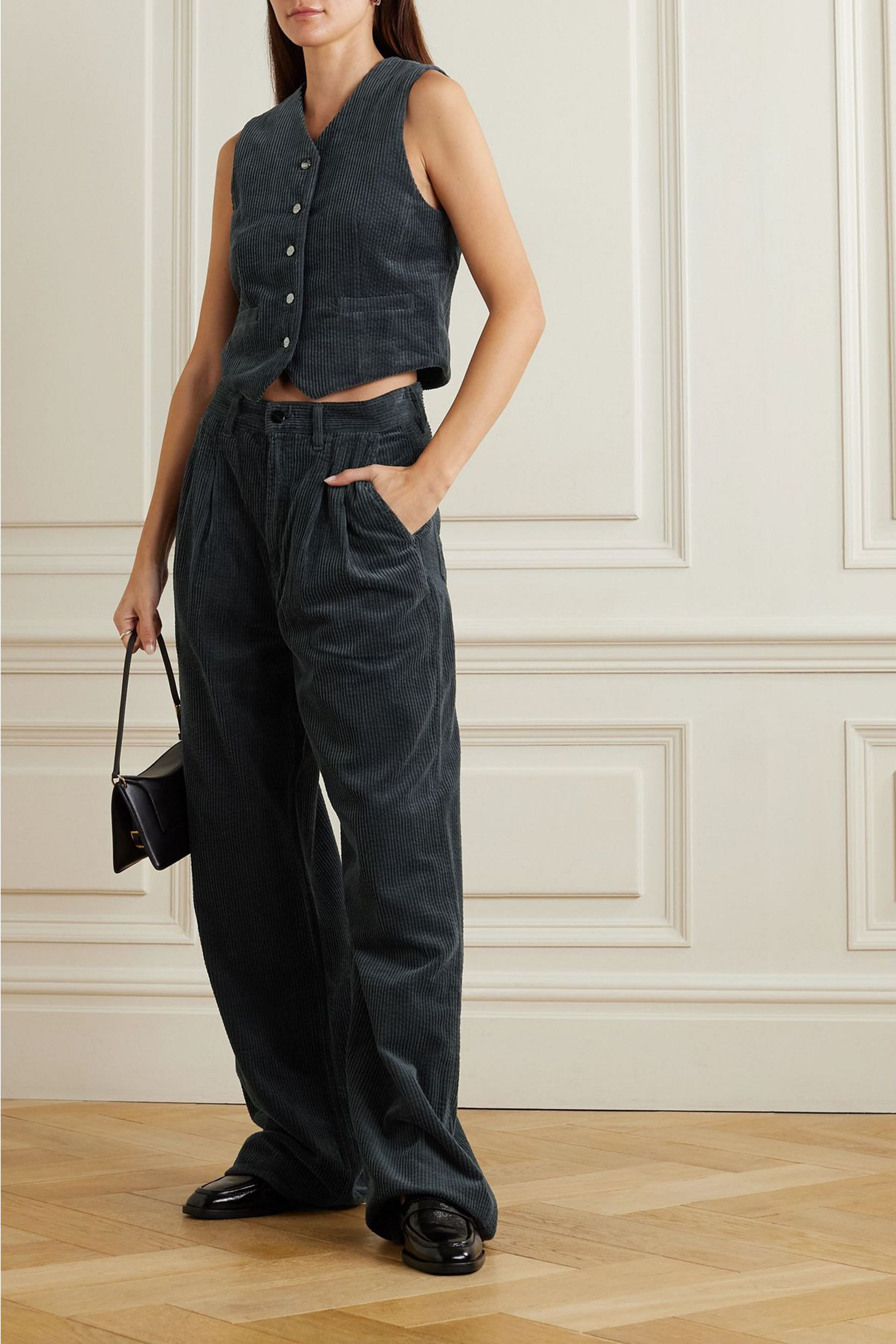 GOLDSIGN The Orten cotton-corduroy vest